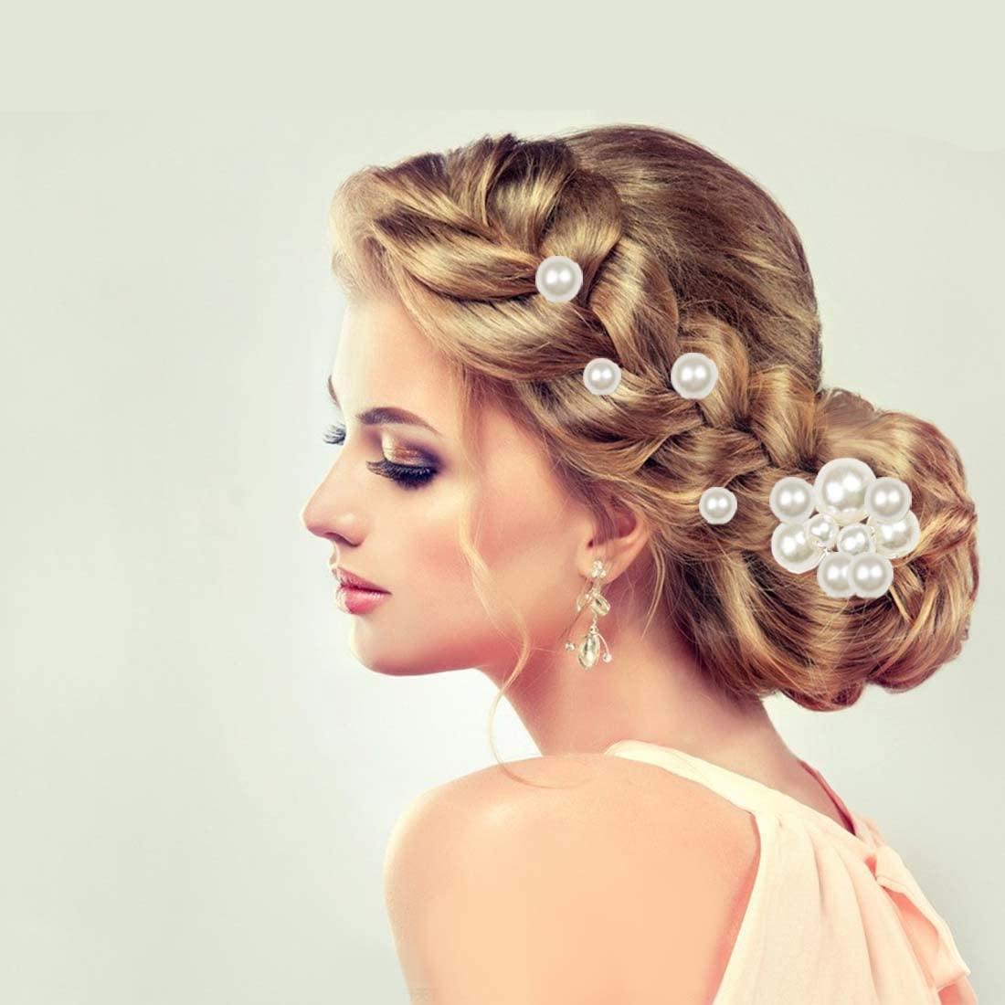 Horquillas de Perlas ELANE 38 Pcs para Peinados de Boda