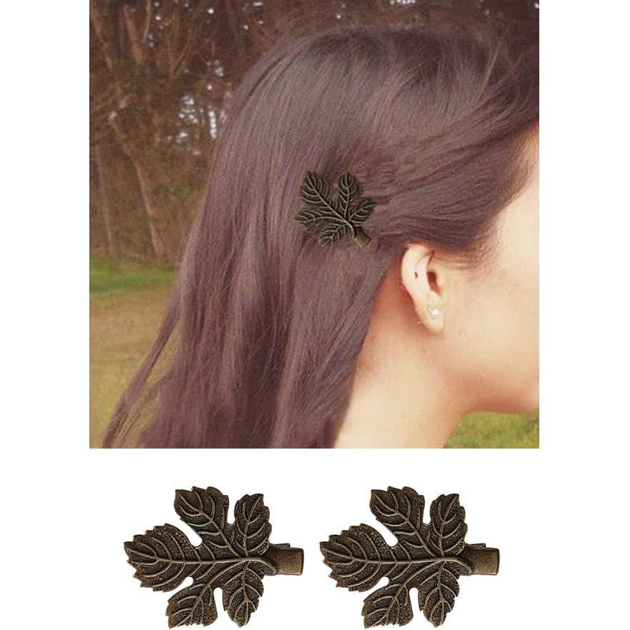 30 Clips de Pelo Decorativos de Metal Bronce Vintage - Globalsupplier