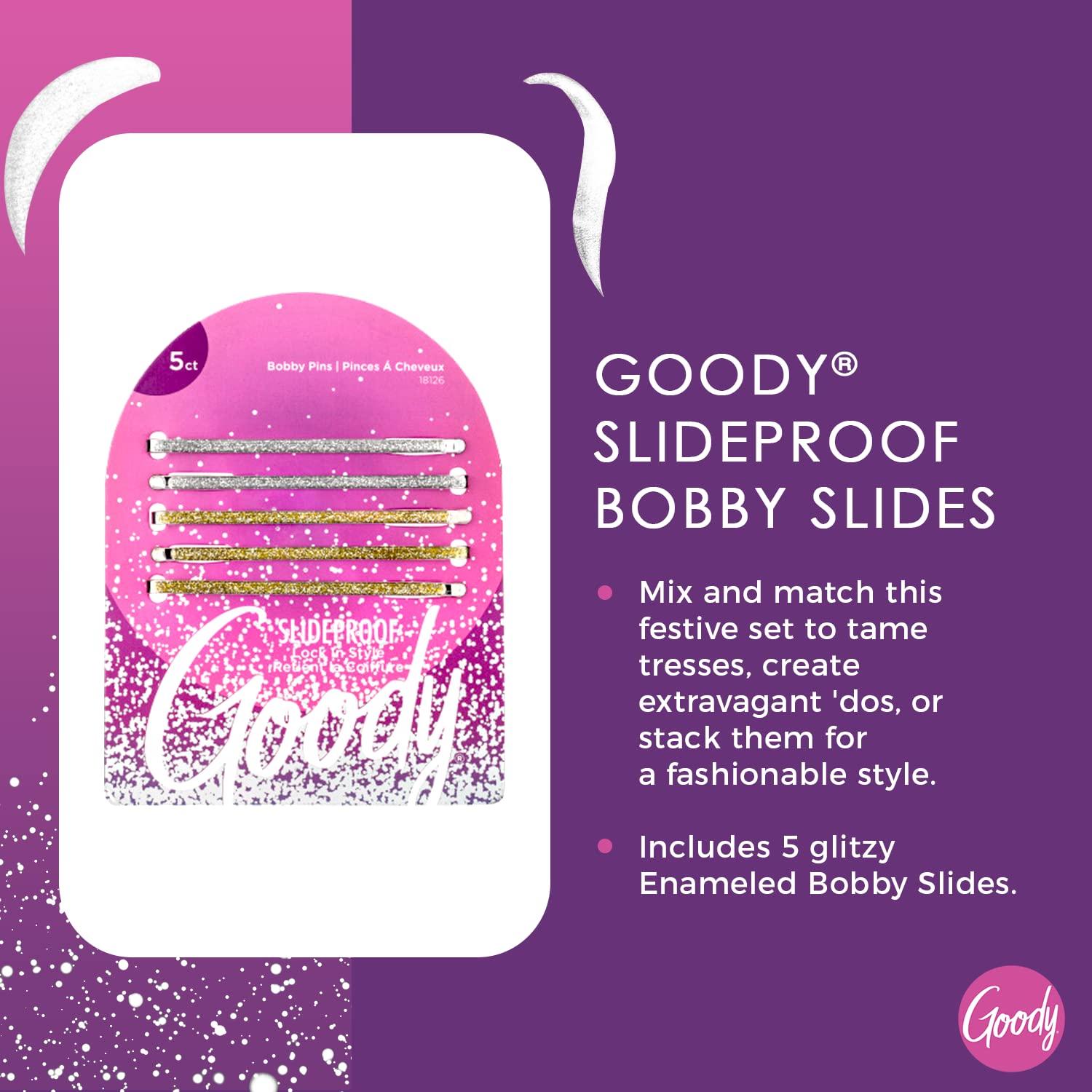 Juego de Horquillas Enameled Goody - 5 Unidades Plata y Oro