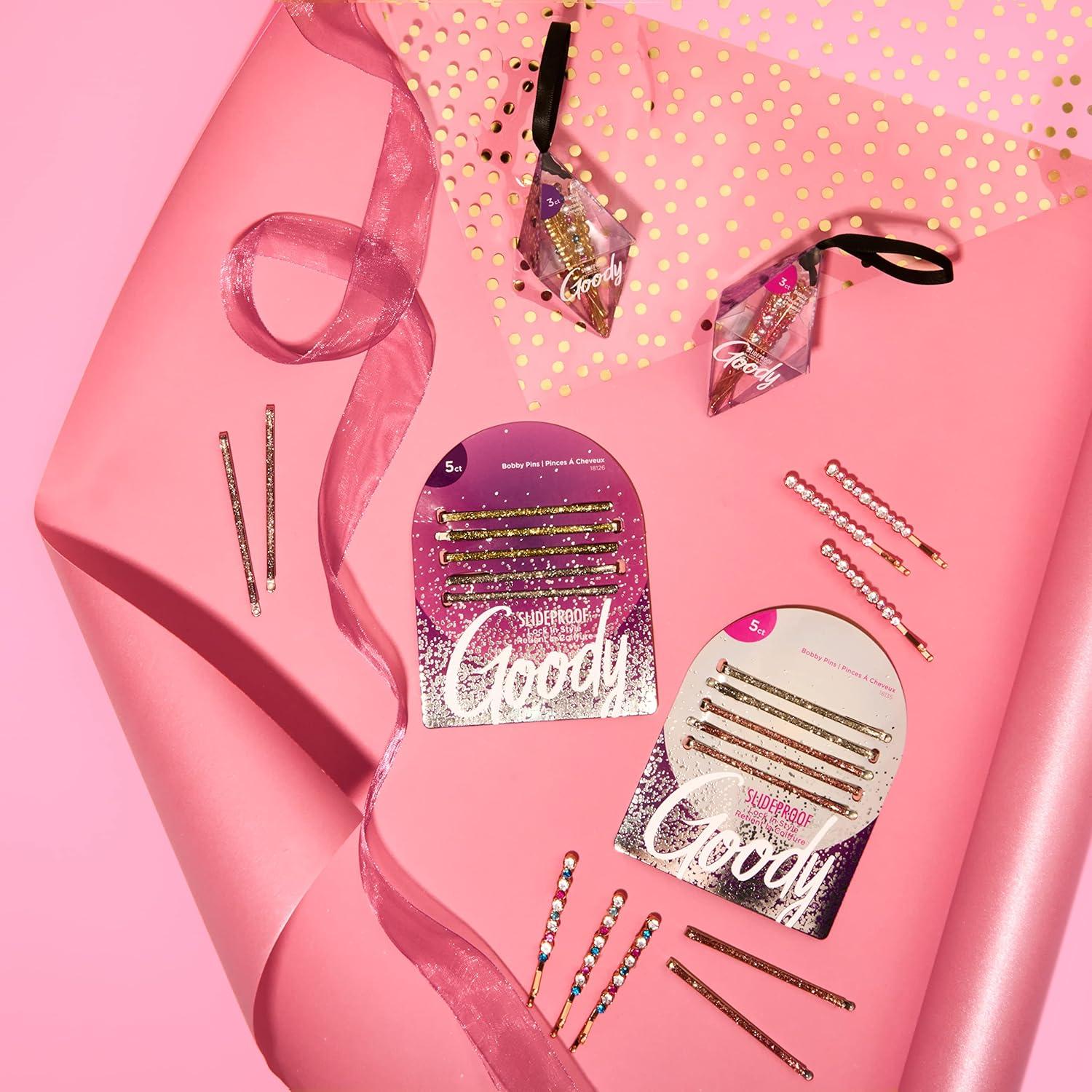 Juego de Horquillas Enameled Goody - 5 Unidades Plata y Oro