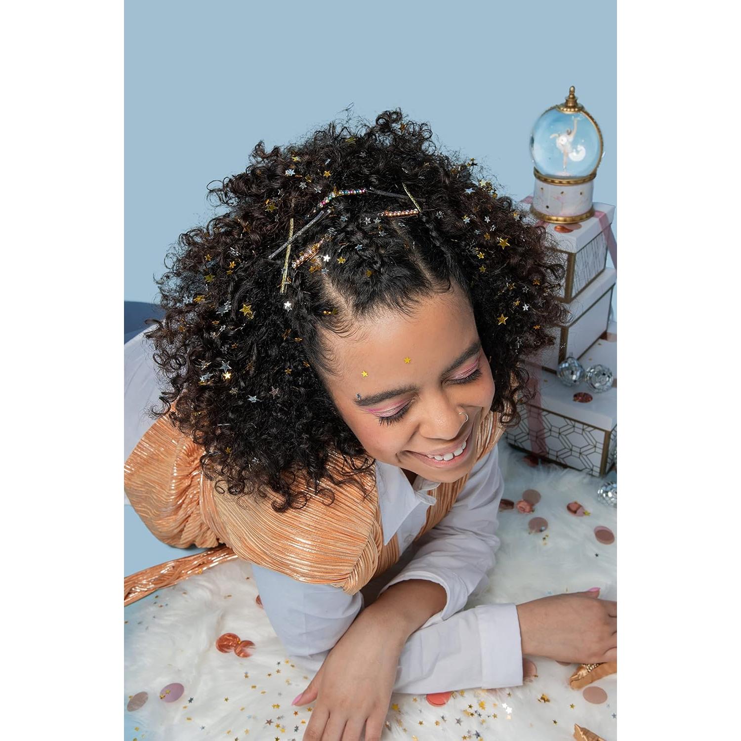 Juego de Horquillas Enameled Goody - 5 Unidades Plata y Oro