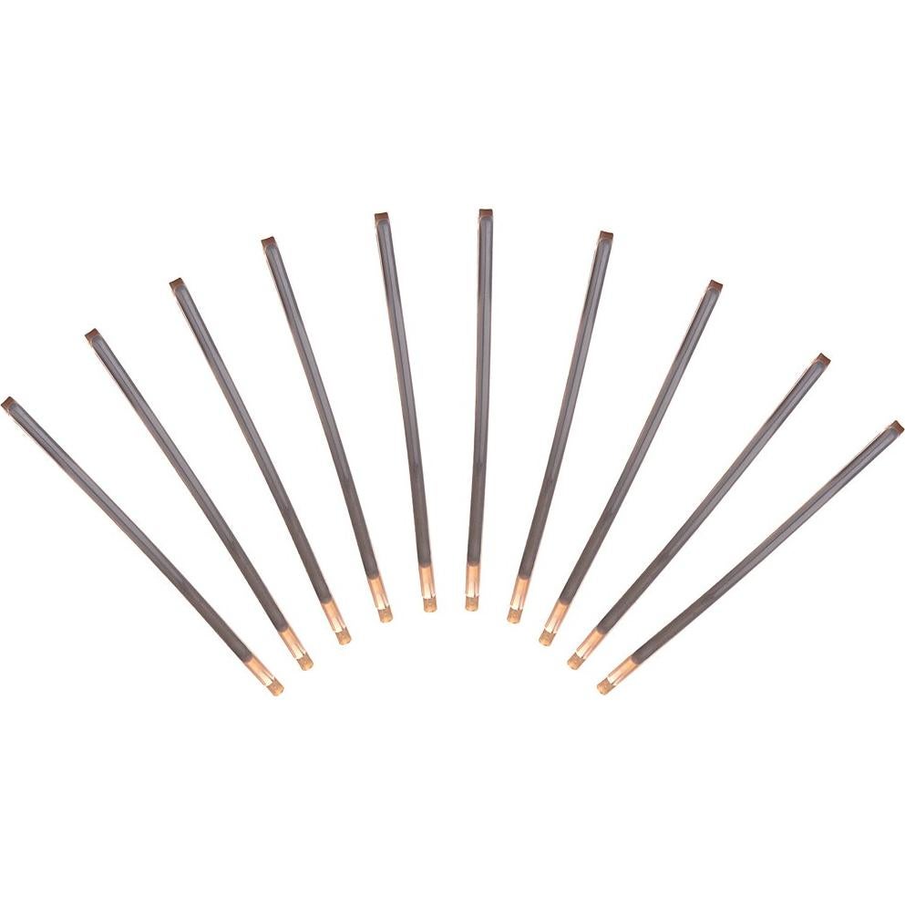 Horquillas Jumbo Curvadas LONEEDY - Paquete de 10 Metal Gris