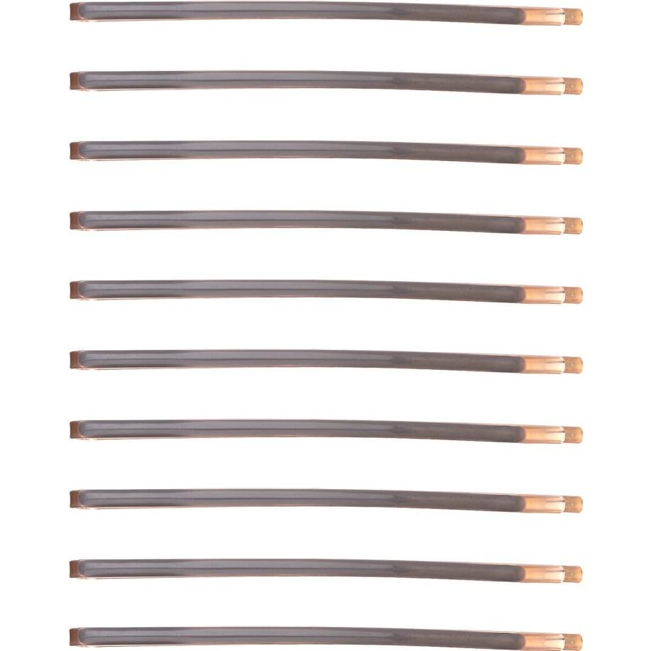 Horquillas Jumbo Curvadas LONEEDY - Paquete de 10 Metal Gris