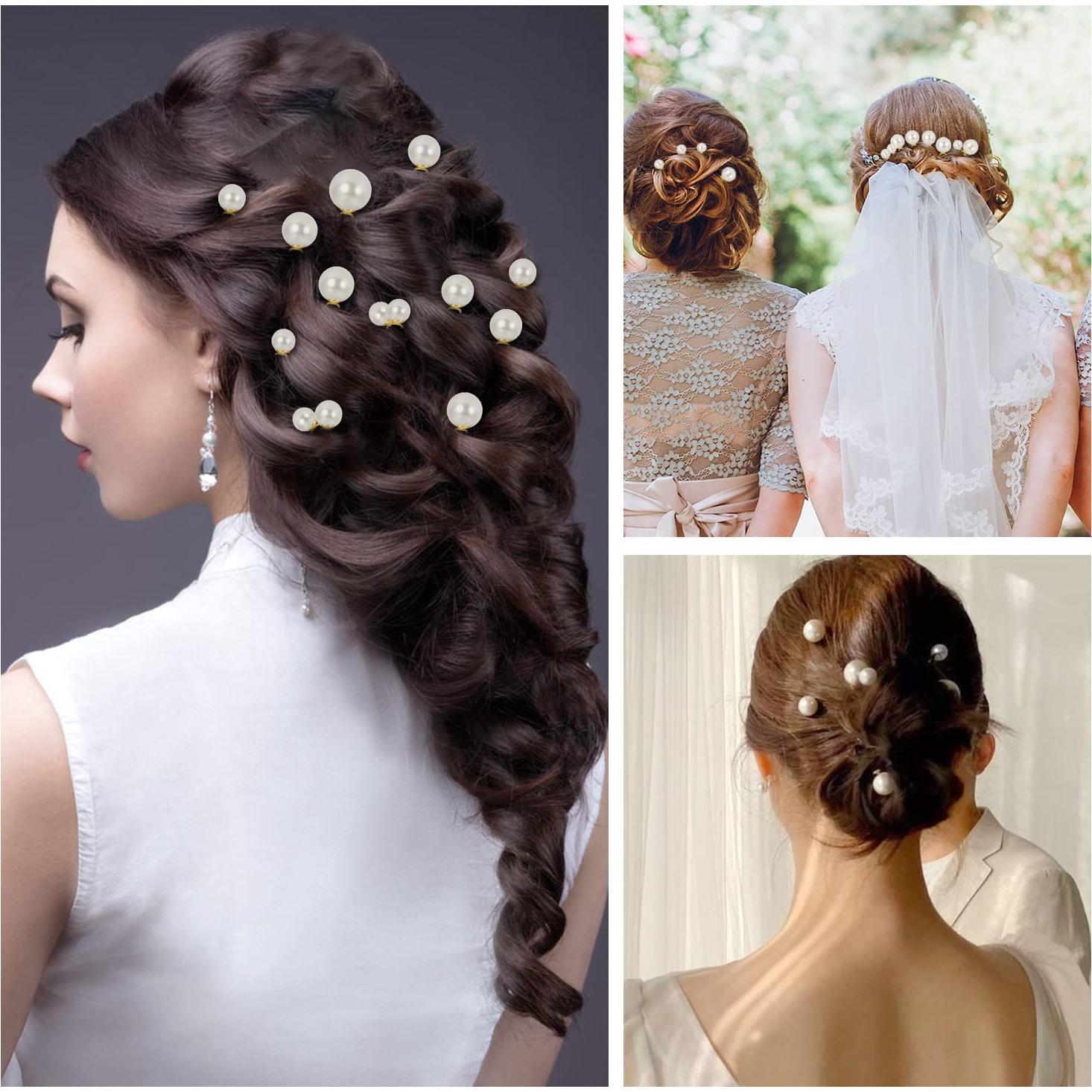 Horquillas de Perlas para el Cabello BESARME - 36 Pcs