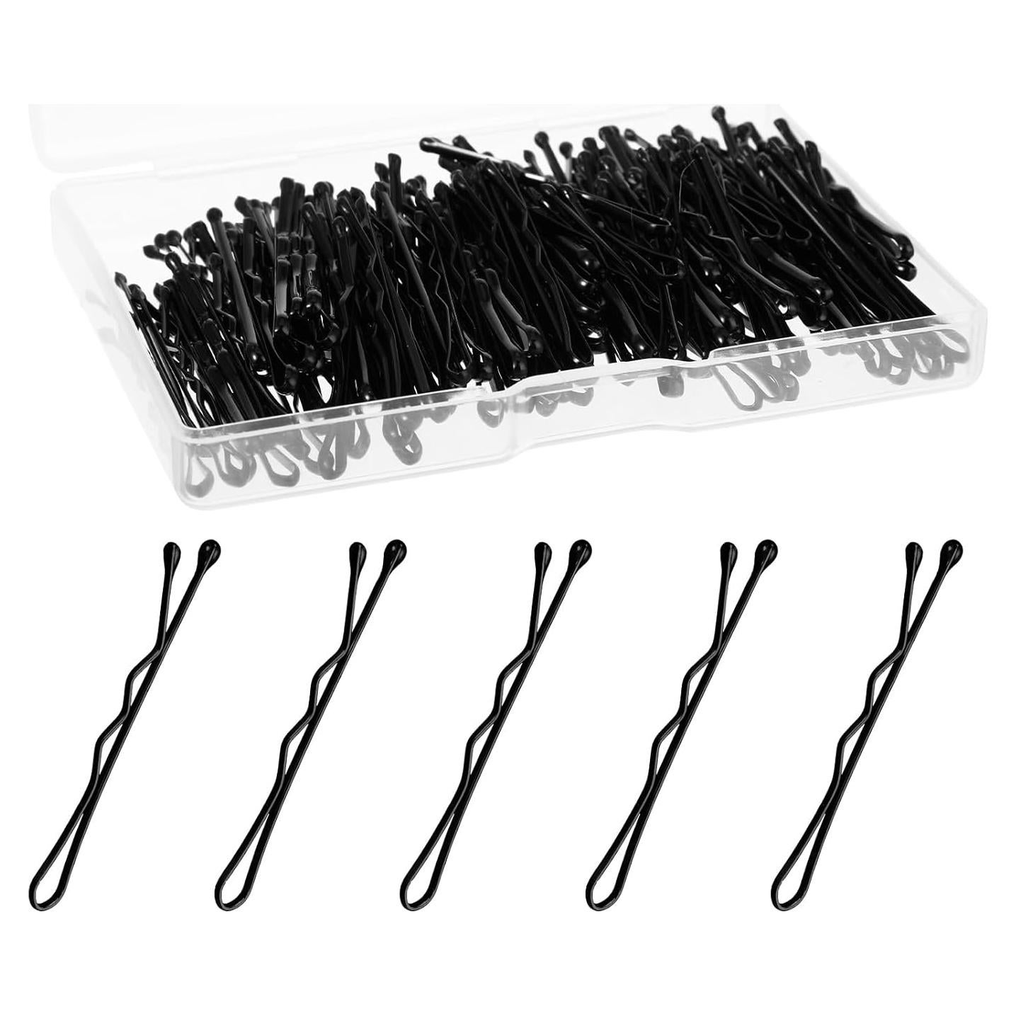 Kit de Mini Pasadores de Pelo GEEHUA 150pcs 3.5cm Negro