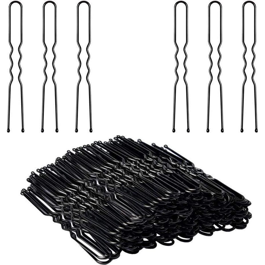 300 Gomas y Horquillas para Cabello UUYYEO - Transparente y Negro
