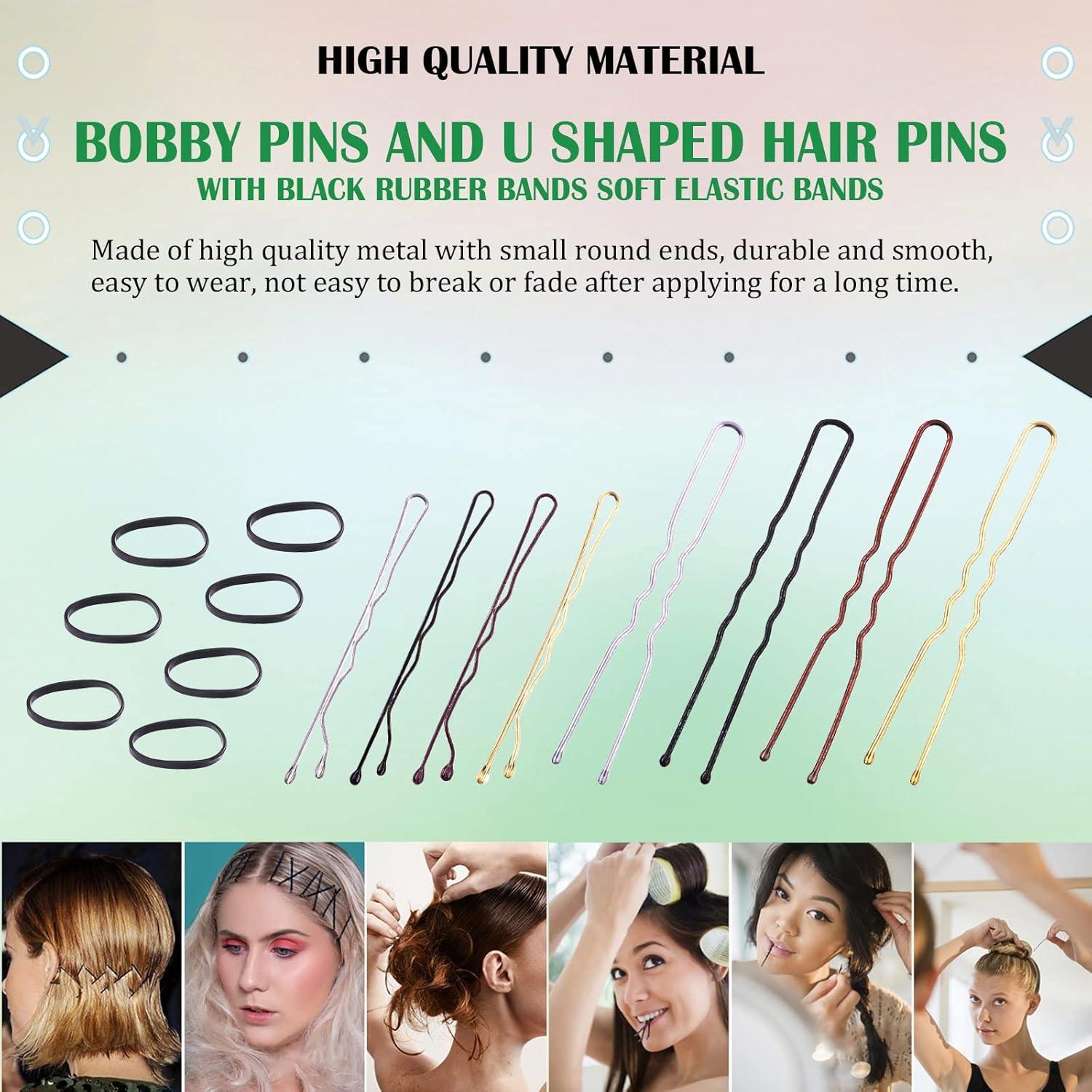 Keadic Kit de Horquillas de Metal 421 Piezas con Estuche