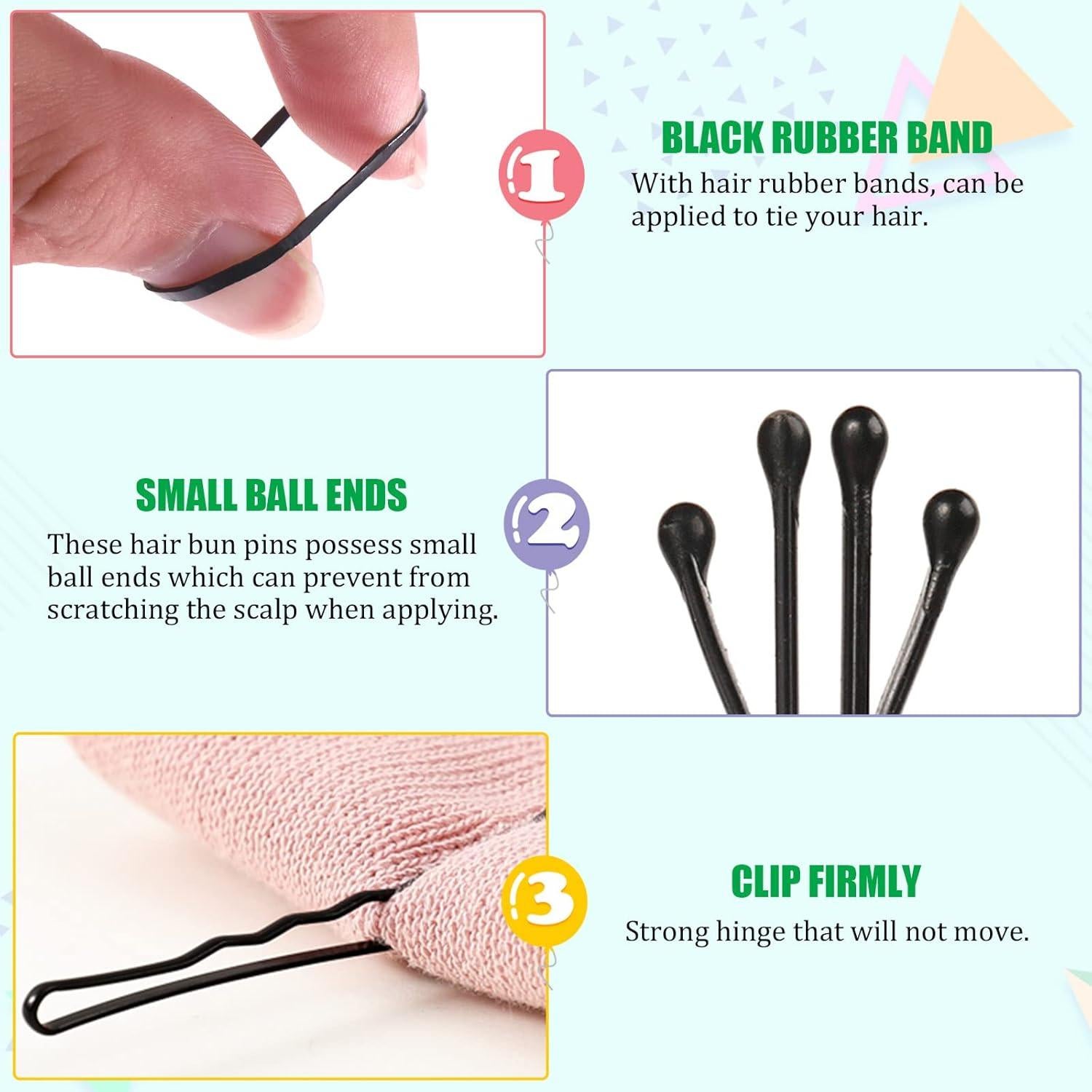 Keadic Kit de Horquillas de Metal 421 Piezas con Estuche