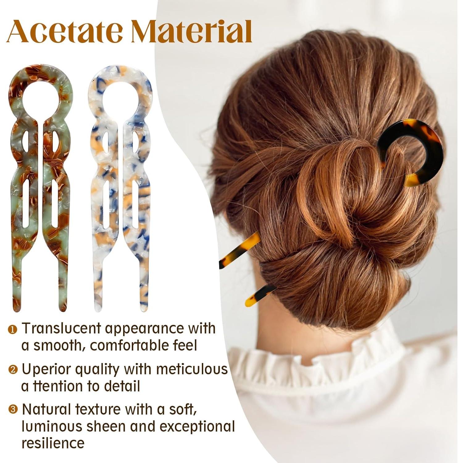 Pines de Cabello Lialys - Clips Elegantes para Mujeres (4 Piezas)