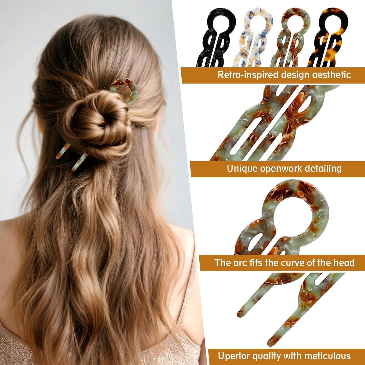 Pines de Cabello Lialys - Clips Elegantes para Mujeres (4 Piezas)