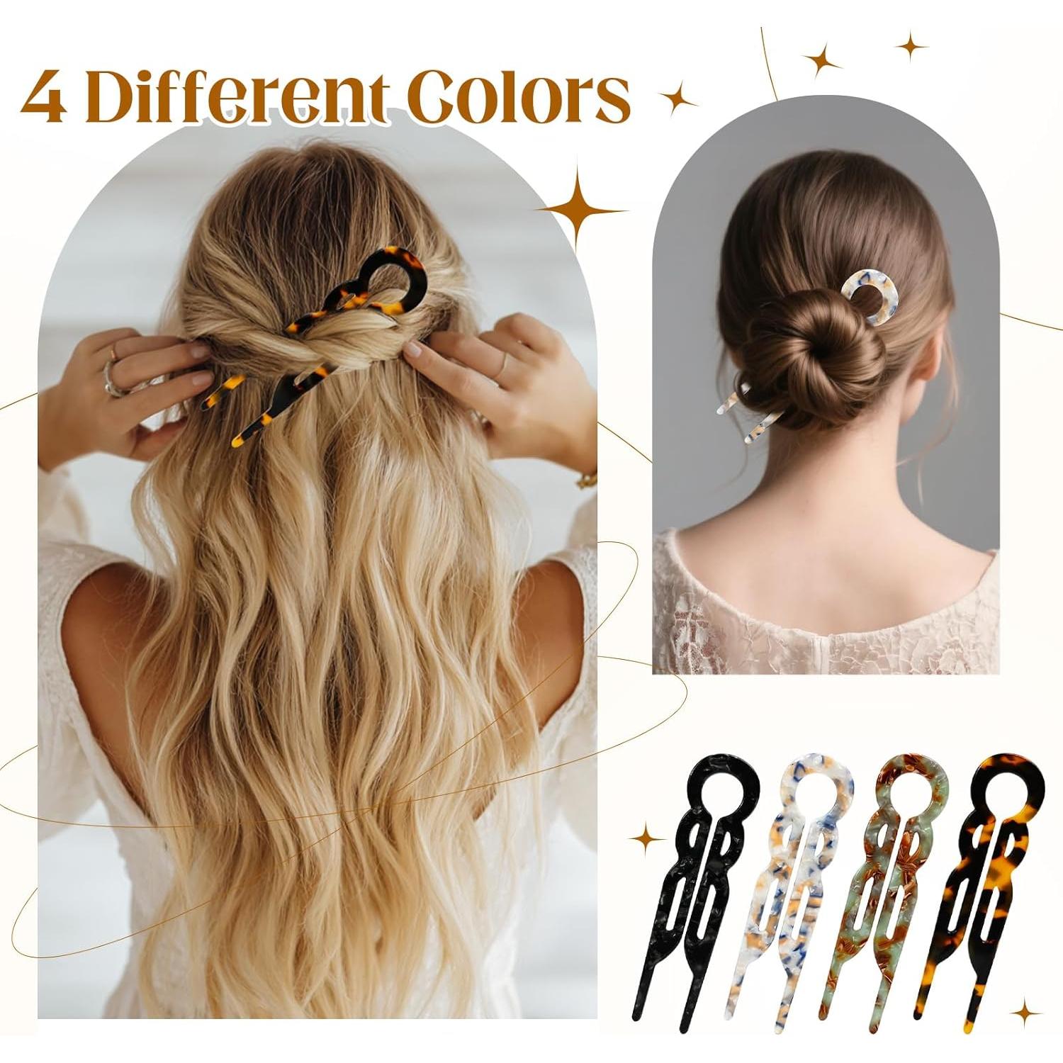 Pines de Cabello Lialys - Clips Elegantes para Mujeres (4 Piezas)