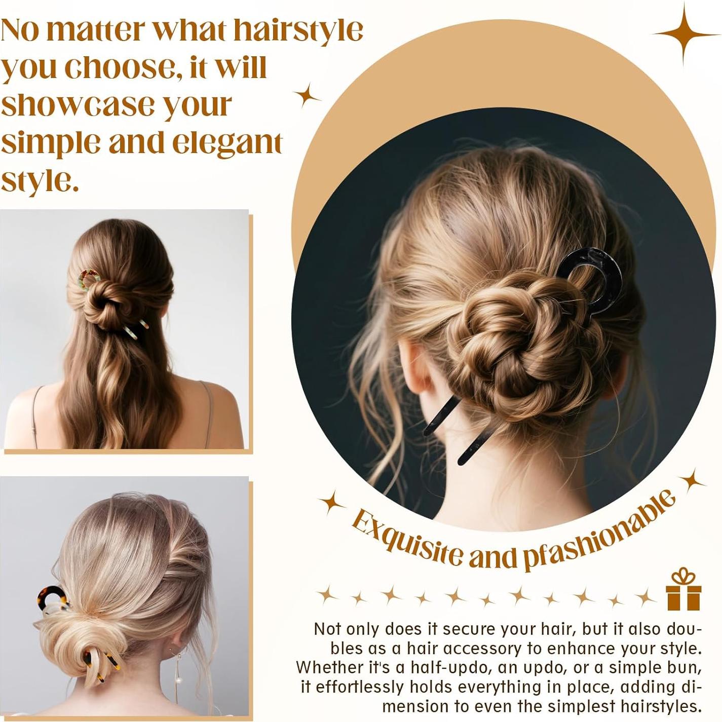 Pines de Cabello Lialys - Clips Elegantes para Mujeres (4 Piezas)