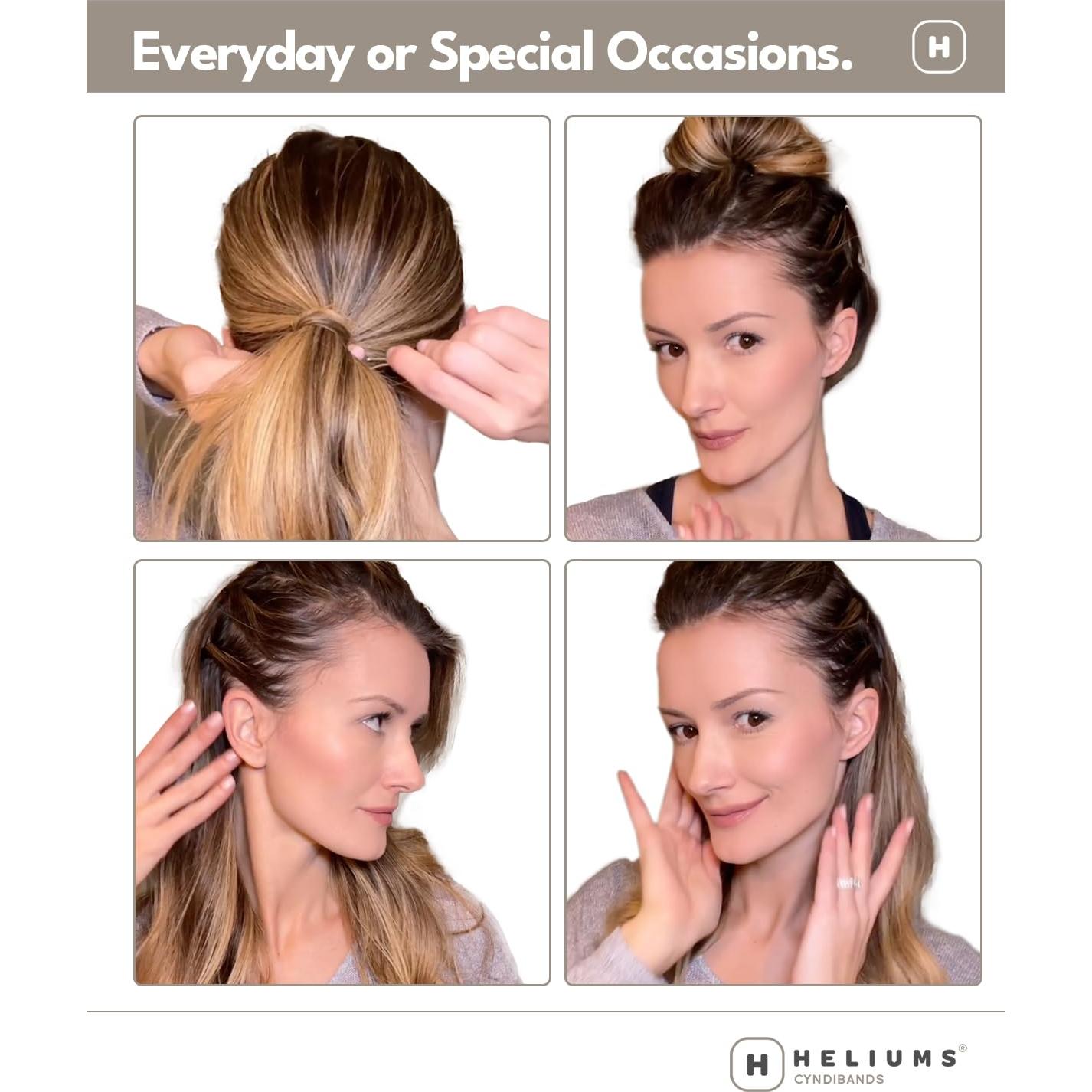 Pinzas Mini Heliums Rubio Ceniza 40 Unidades 3.81 cm Cabello Fino