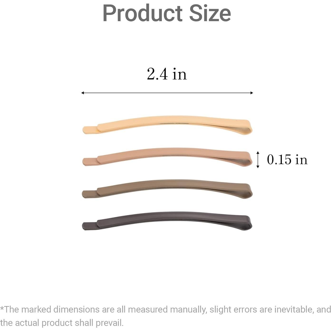 Set de 16 Clips de Cabello COZYISLE en Marrón Pastel