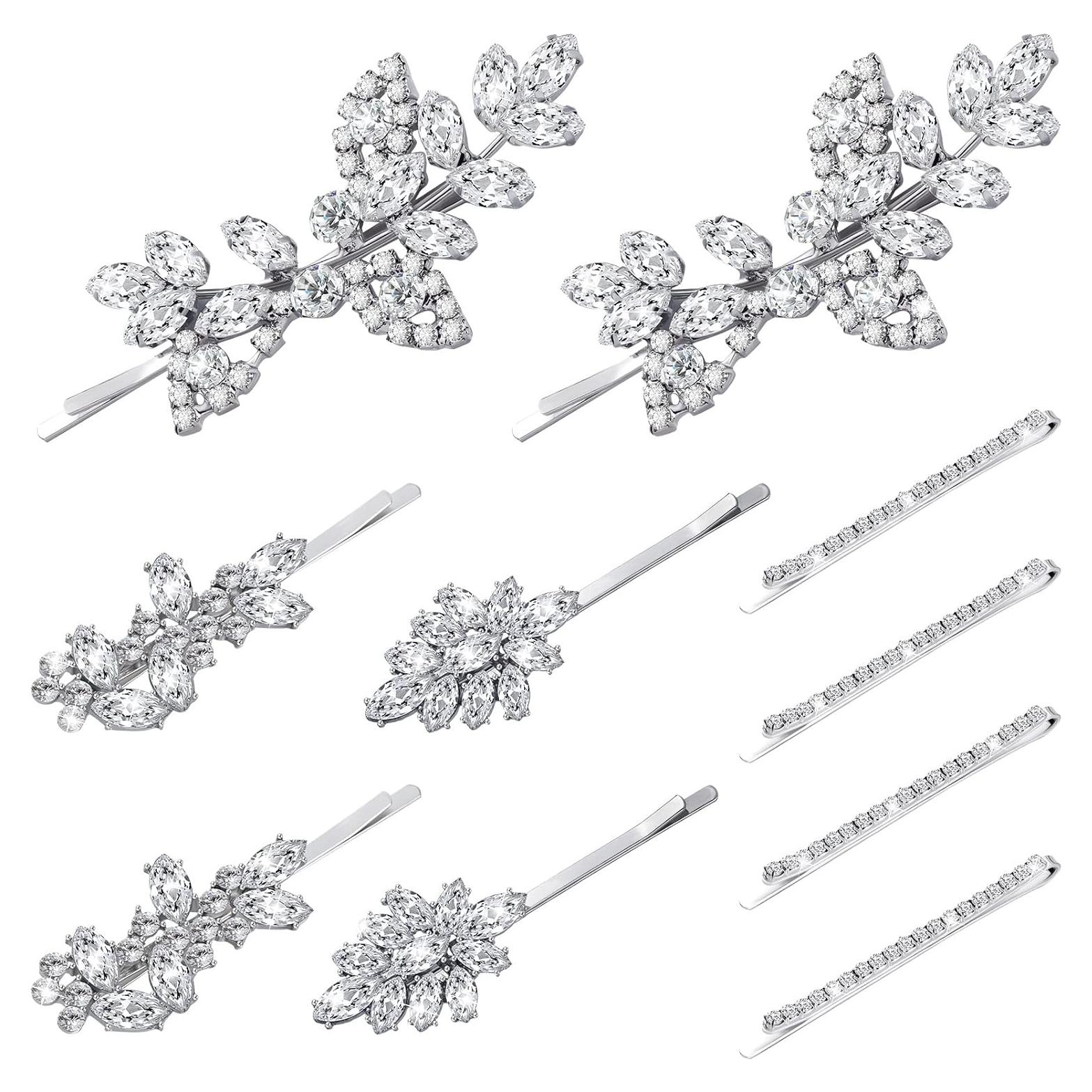 Clips de Pelo Elegantes Janinka 10 Piezas con Rhinestones