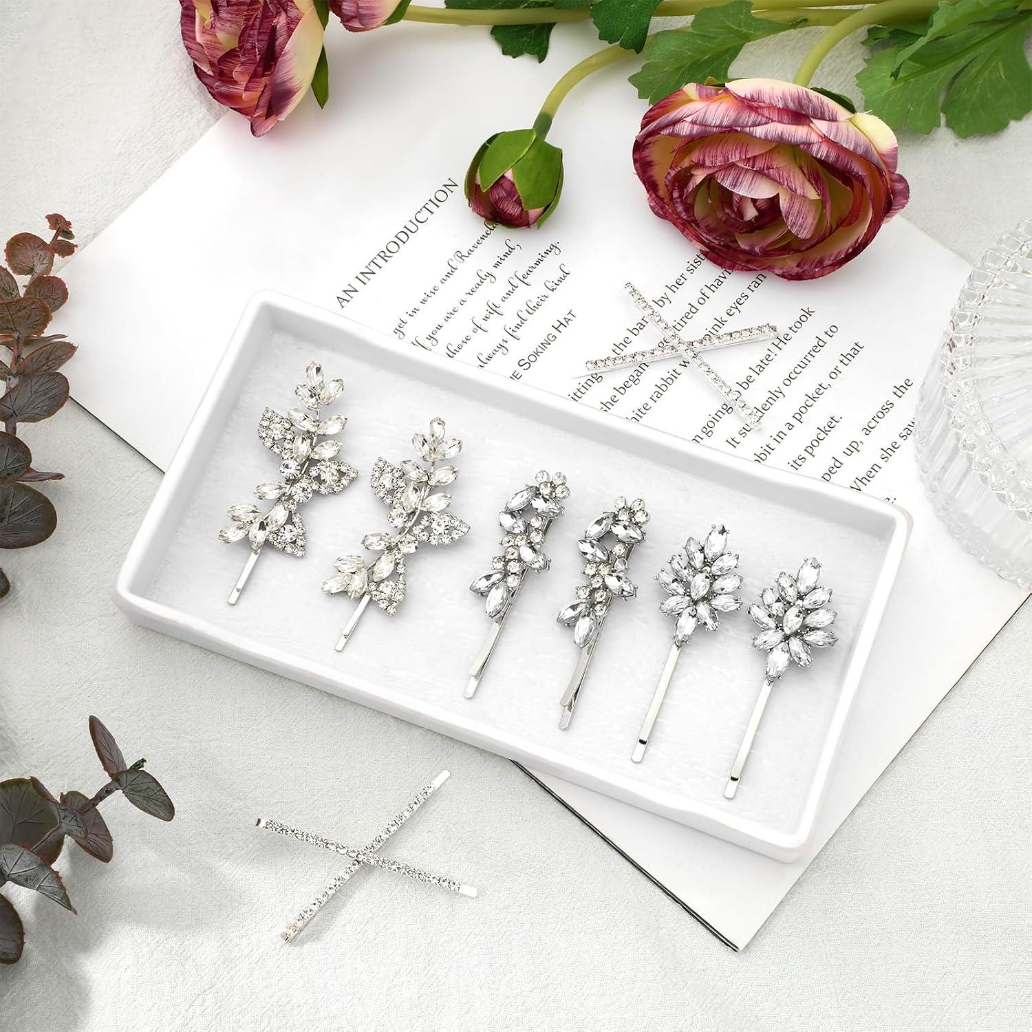 Clips de Pelo Elegantes Janinka 10 Piezas con Rhinestones