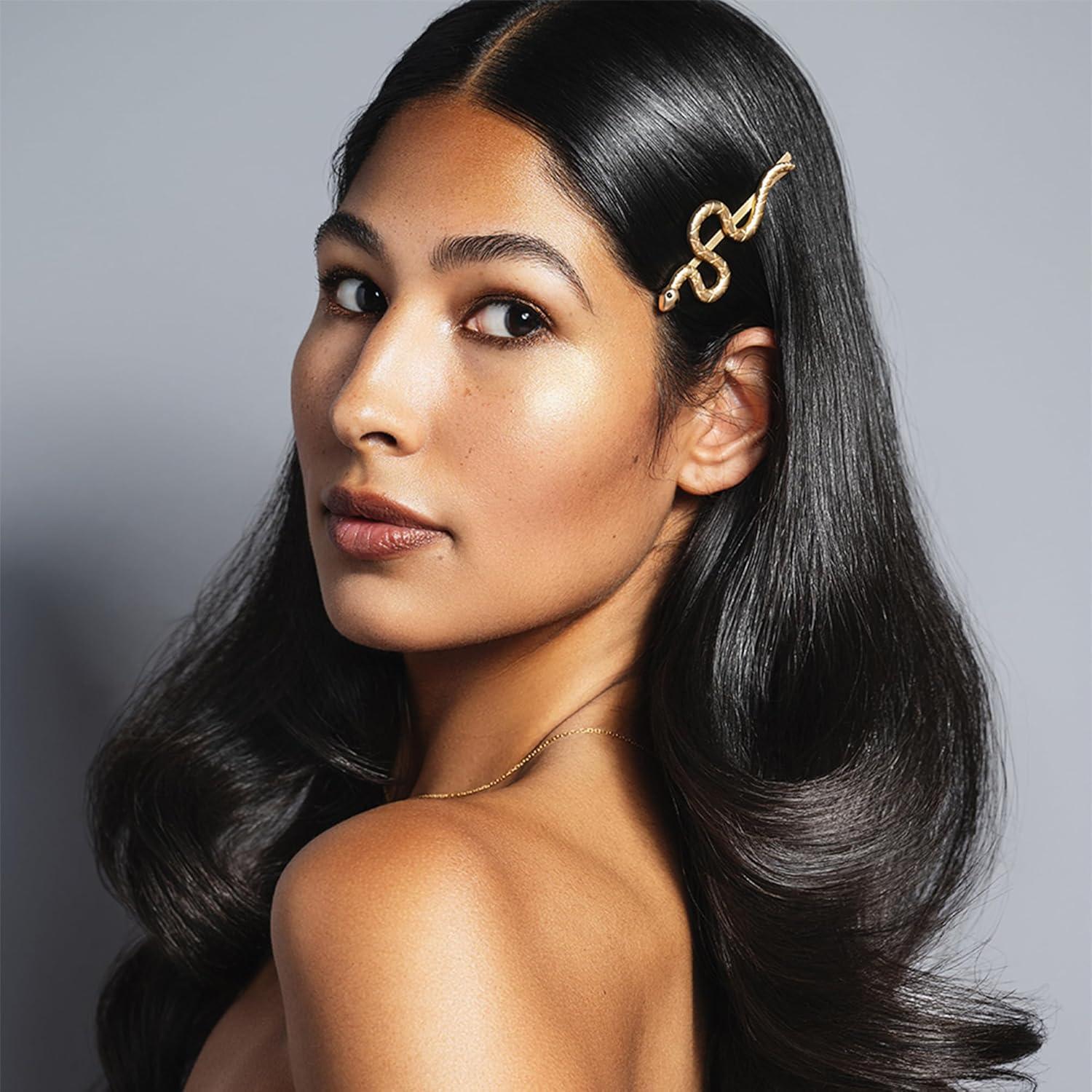 Pasadores de Pelo Temptation - Clips Decorativos Serpiente Dorados