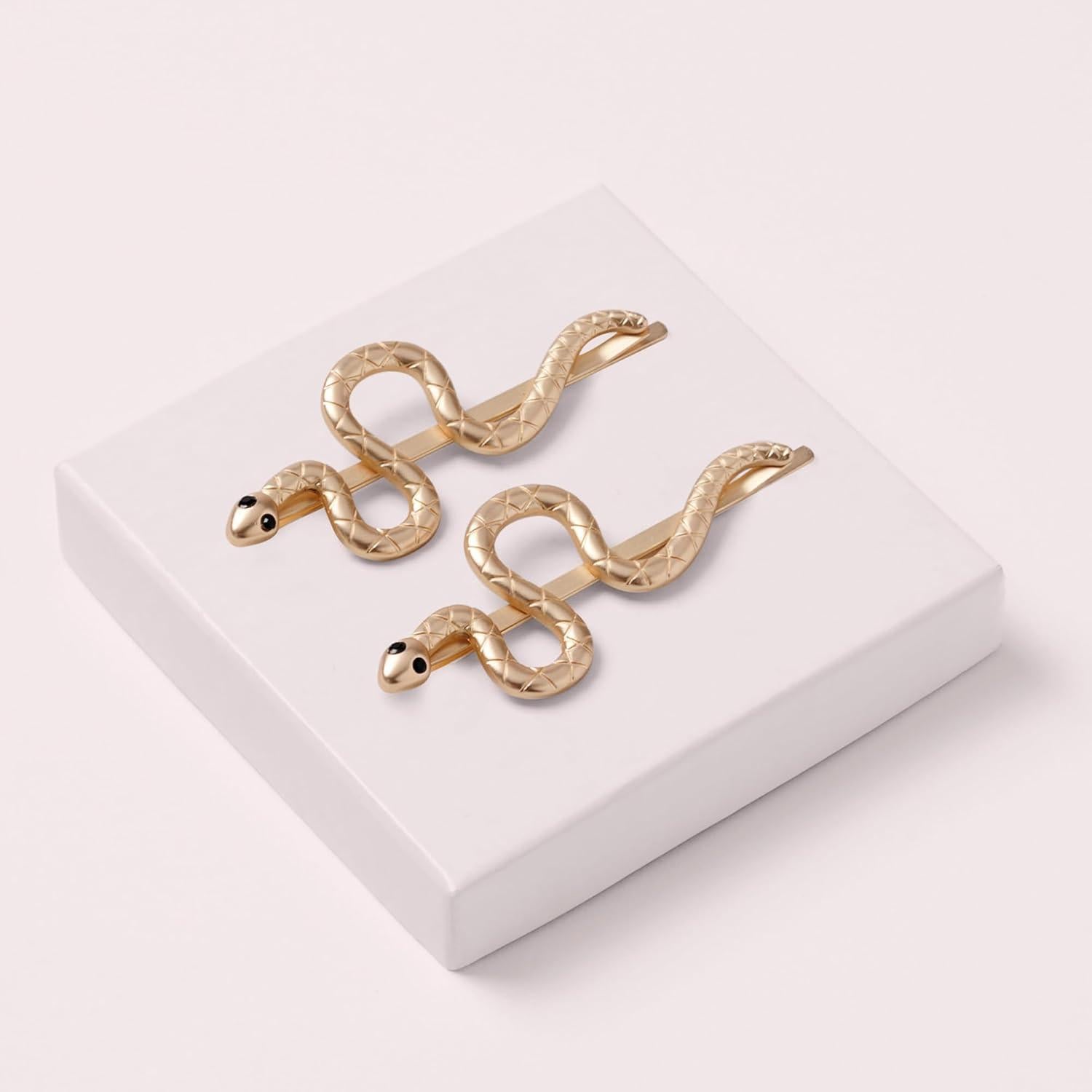 Pasadores de Pelo Temptation - Clips Decorativos Serpiente Dorados