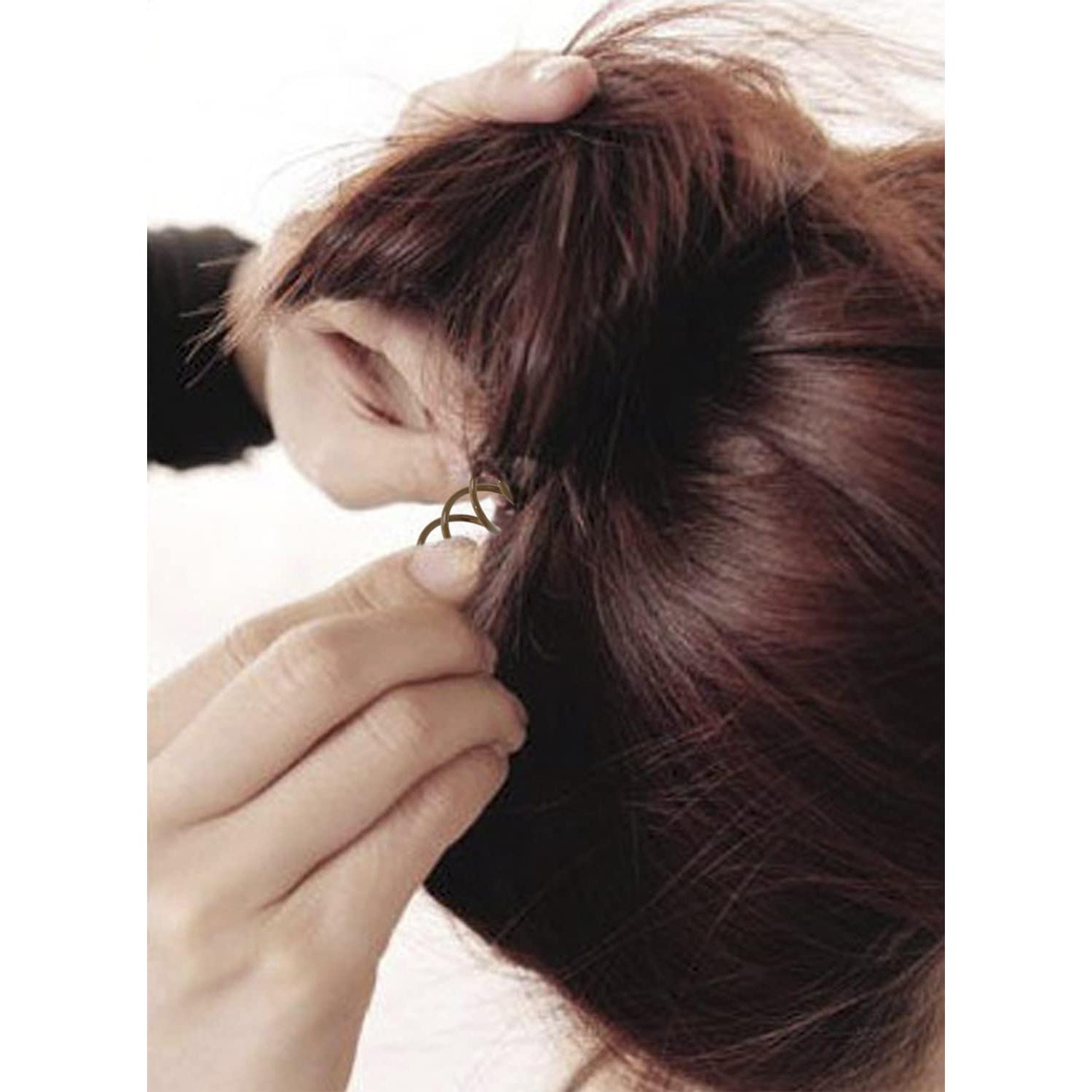 Pinzas de Cabello en Espiral Mini Skater Set de 20 Marrón