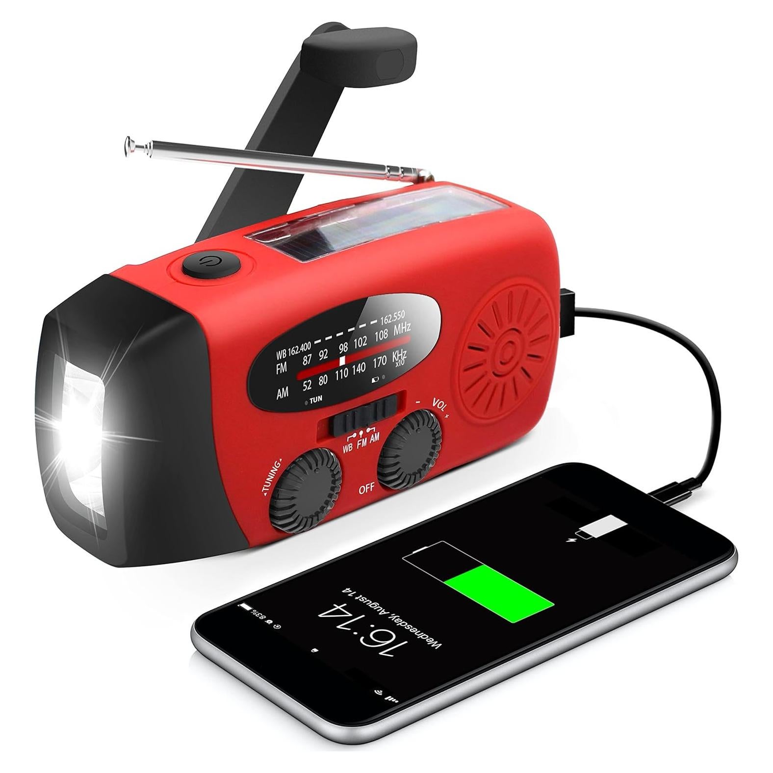 Radio de Emergencia RunningSnail 088R con Linterna LED