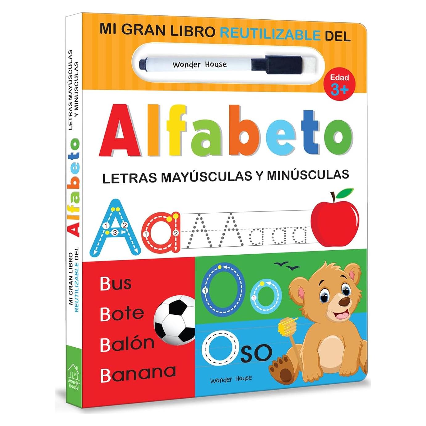 My Big Wipe Clean Book of Alphabet Capital and Small letters - Spanish (Spanish Edition)