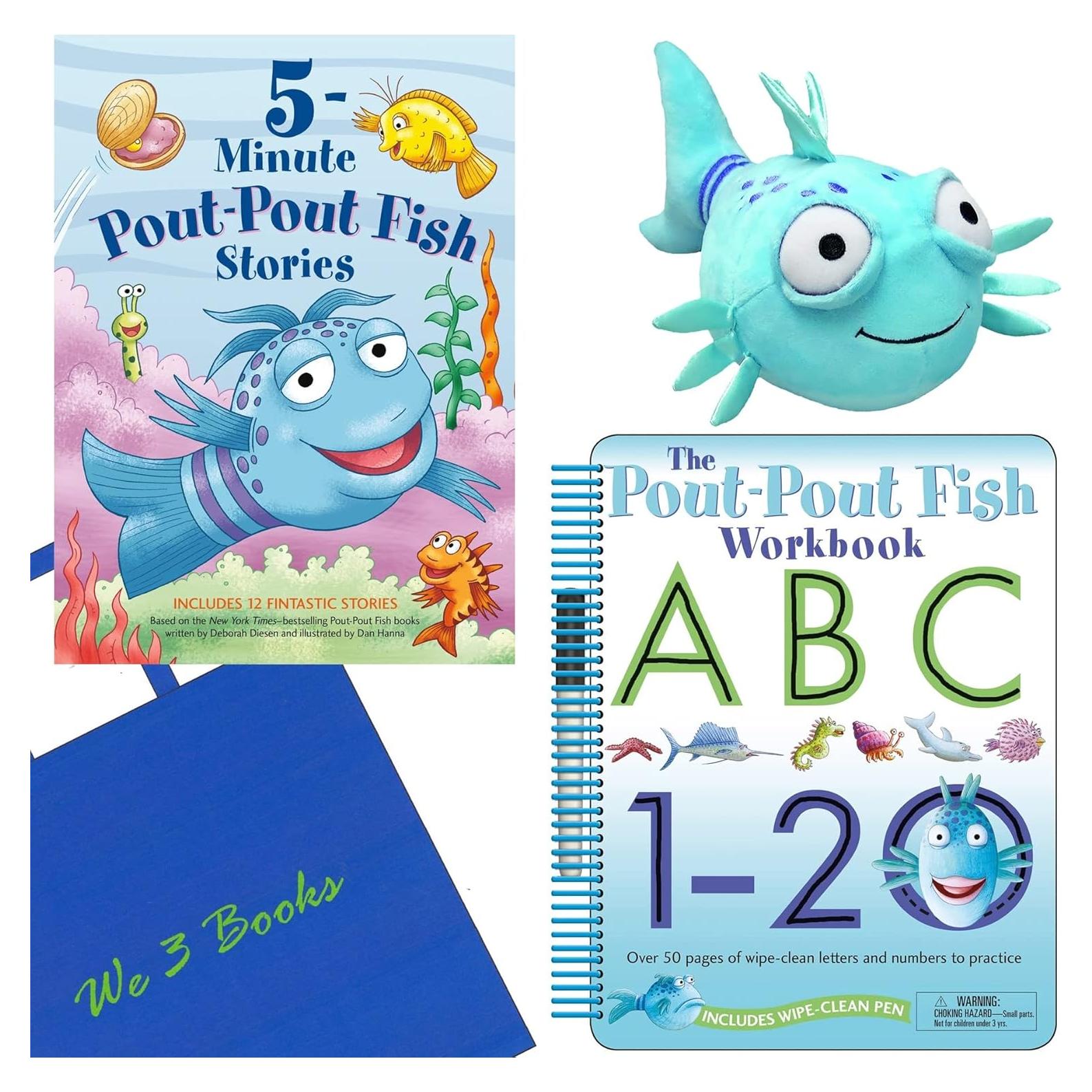 Conjunto educativo Pout-Pout Fish - 12 historias + peluche