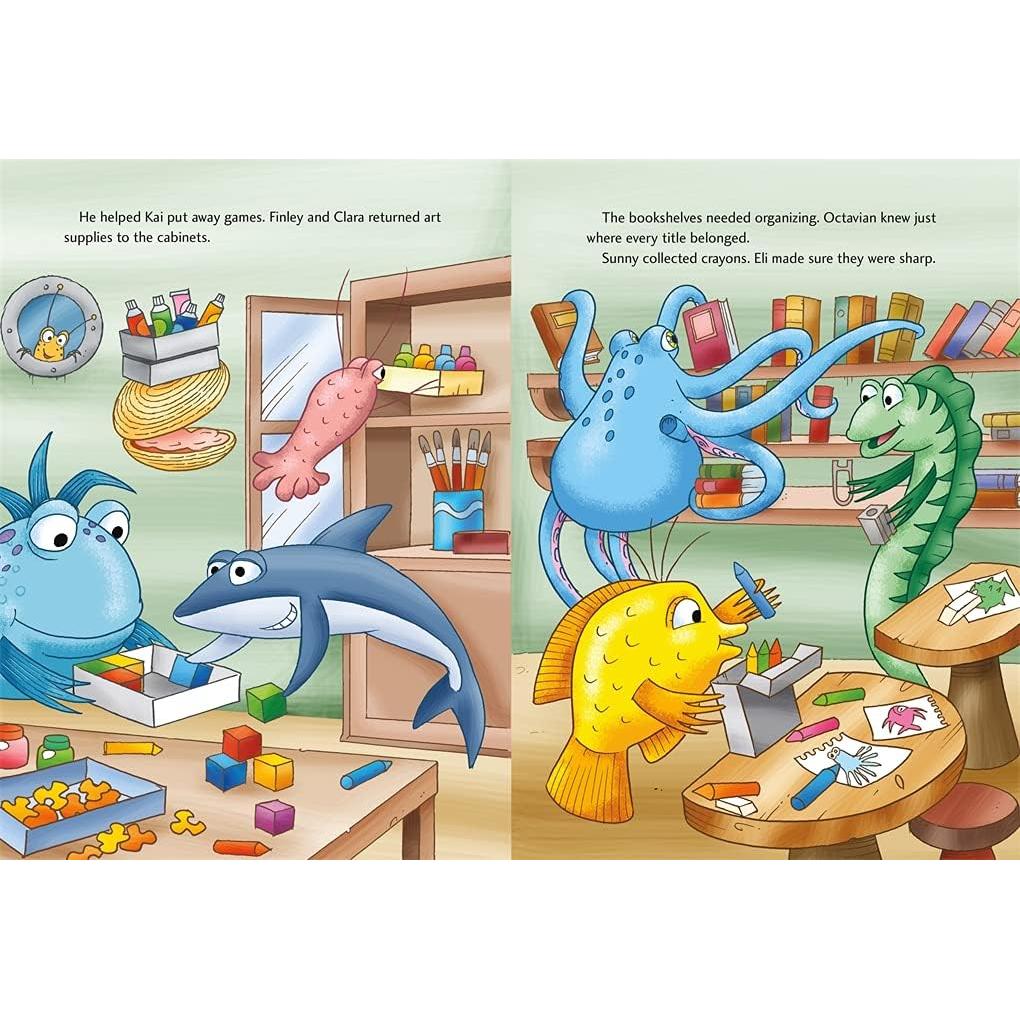 Conjunto educativo Pout-Pout Fish - 12 historias + peluche