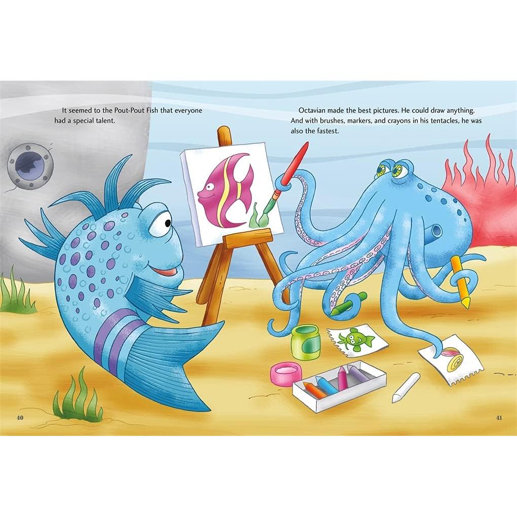 Conjunto educativo Pout-Pout Fish - 12 historias + peluche