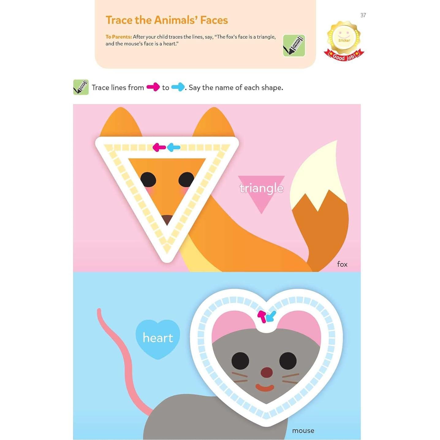 Play Smart Skill Builders: Challenging - Age 2-3: Pre-K Activity Workbook : Learn essential first skills: Tracing, Maze, Shapes, Numbers, Letters: 90+ Stickers: Wipe-Clean Activity-Board