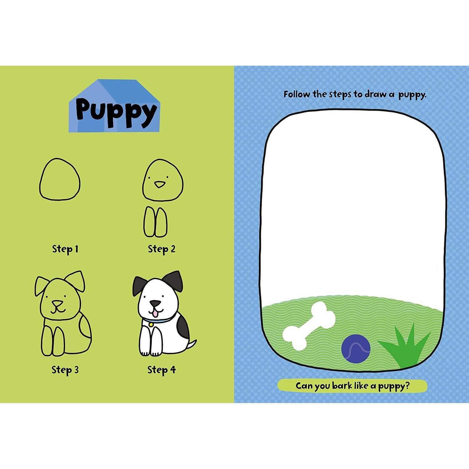 My First Learn-To-Draw: Baby Animals: Coloring Book for Toddlers with 25 Wipe Clean Activities and Marker (Perfect Christmas Gift or Stocking Stuffer) (My First Wipe Clean How-To-Draw)