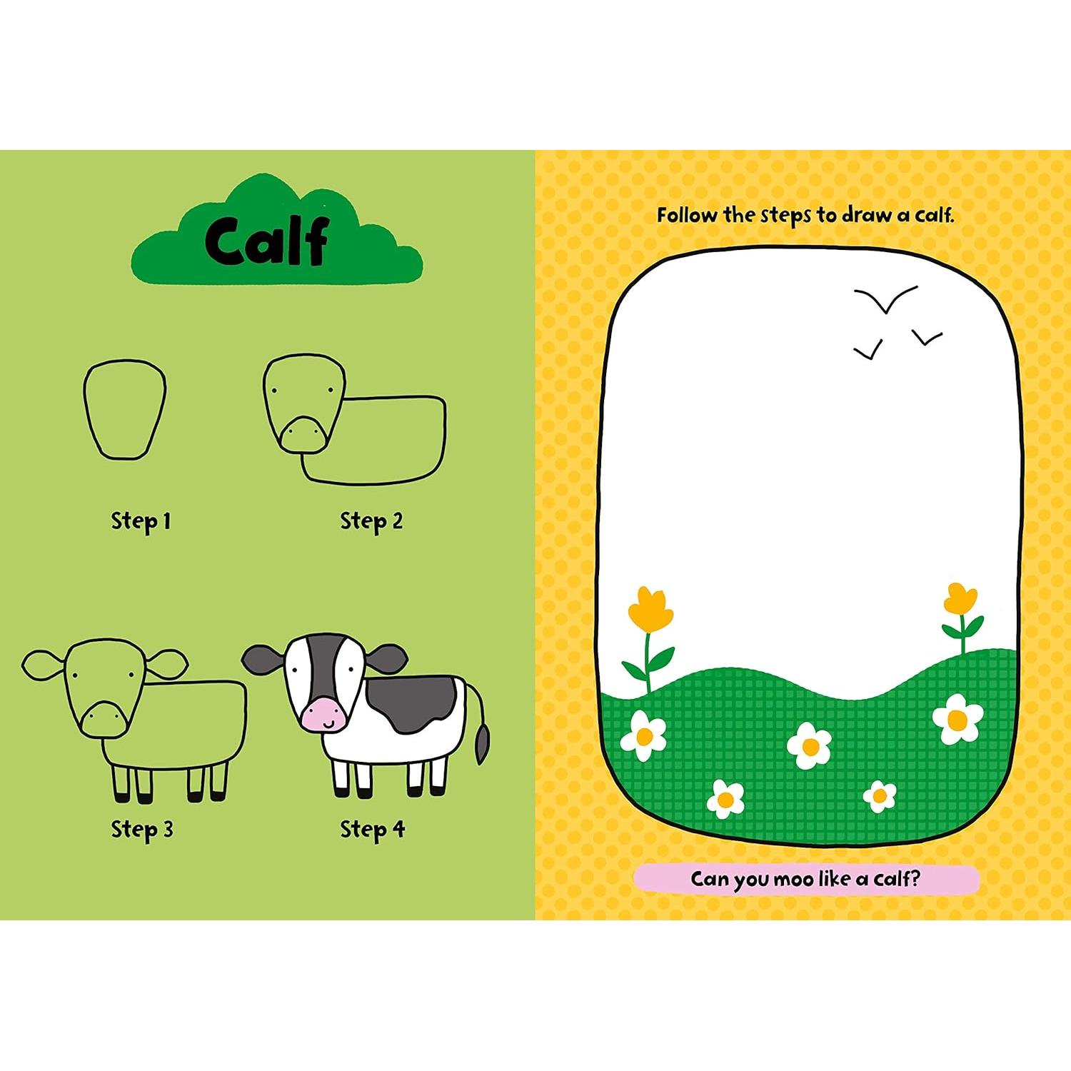 My First Learn-To-Draw: Baby Animals: Coloring Book for Toddlers with 25 Wipe Clean Activities and Marker (Perfect Christmas Gift or Stocking Stuffer) (My First Wipe Clean How-To-Draw)