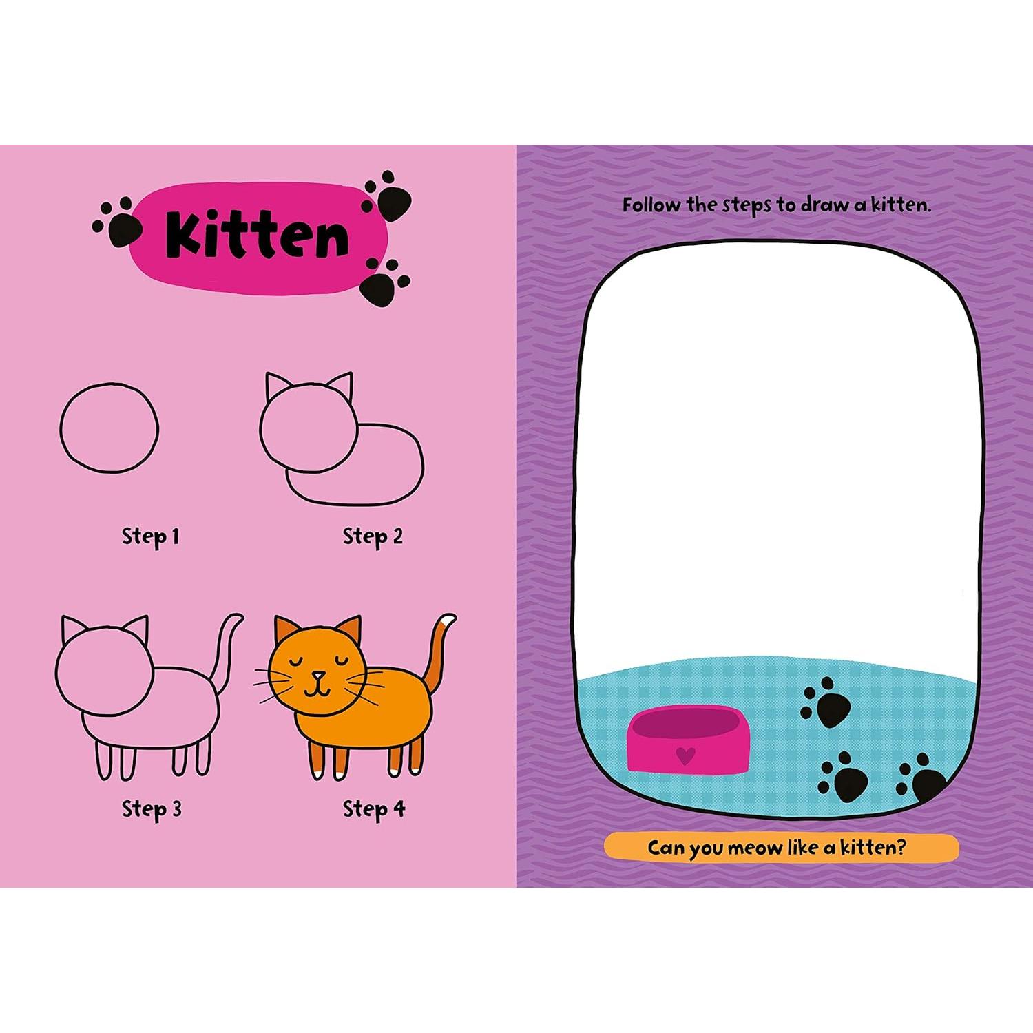 My First Learn-To-Draw: Baby Animals: Coloring Book for Toddlers with 25 Wipe Clean Activities and Marker (Perfect Christmas Gift or Stocking Stuffer) (My First Wipe Clean How-To-Draw)