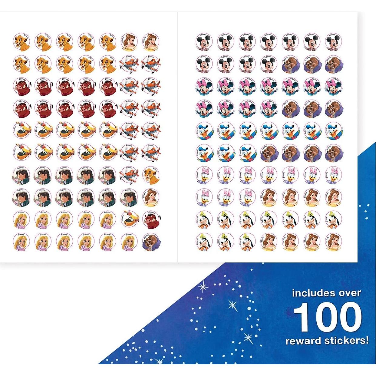 Disney Learning Magical Adventures in Kindergarten Workbooks, Math, Letter Recogntion, Reading Comprehension and Handwriting Practice, Lion King, Rapunzel, Mickey Mouse and Cars Kindergarten Workbooks