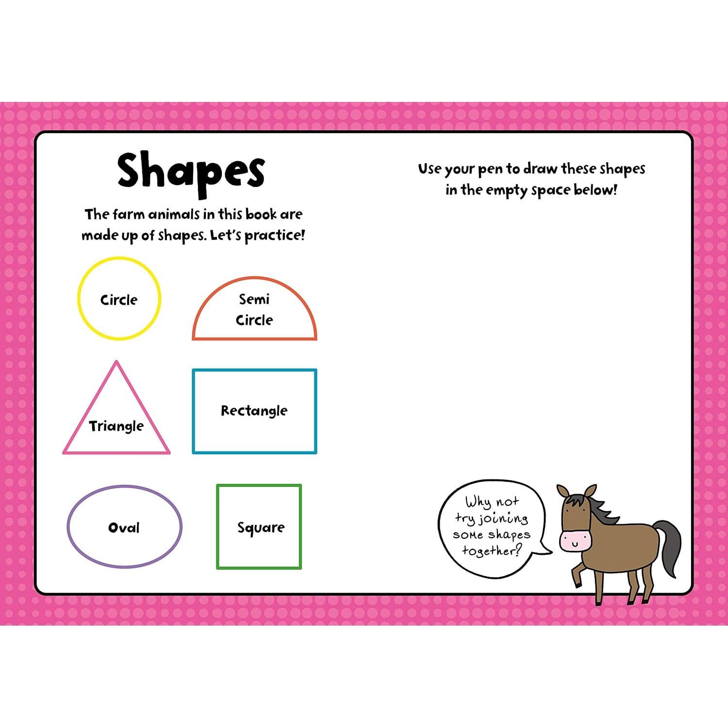 My First Learn-To-Draw: Farm Animals: Coloring Book for Toddlers with 25 Wipe Clean Activities and Marker (My First Wipe Clean How-To-Draw)