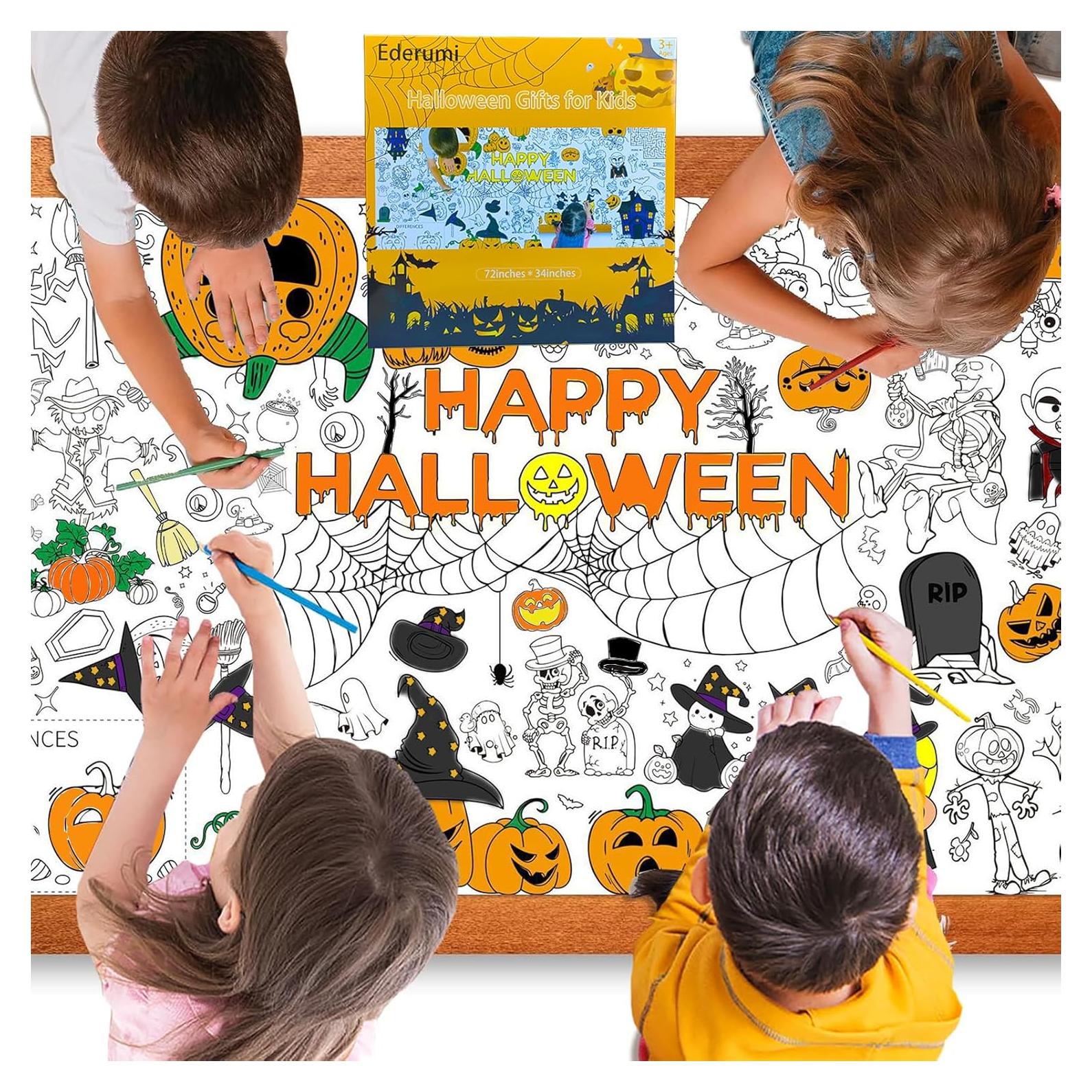 Mantel para Colorear Halloween Ederumi 182.88x86.36 cm