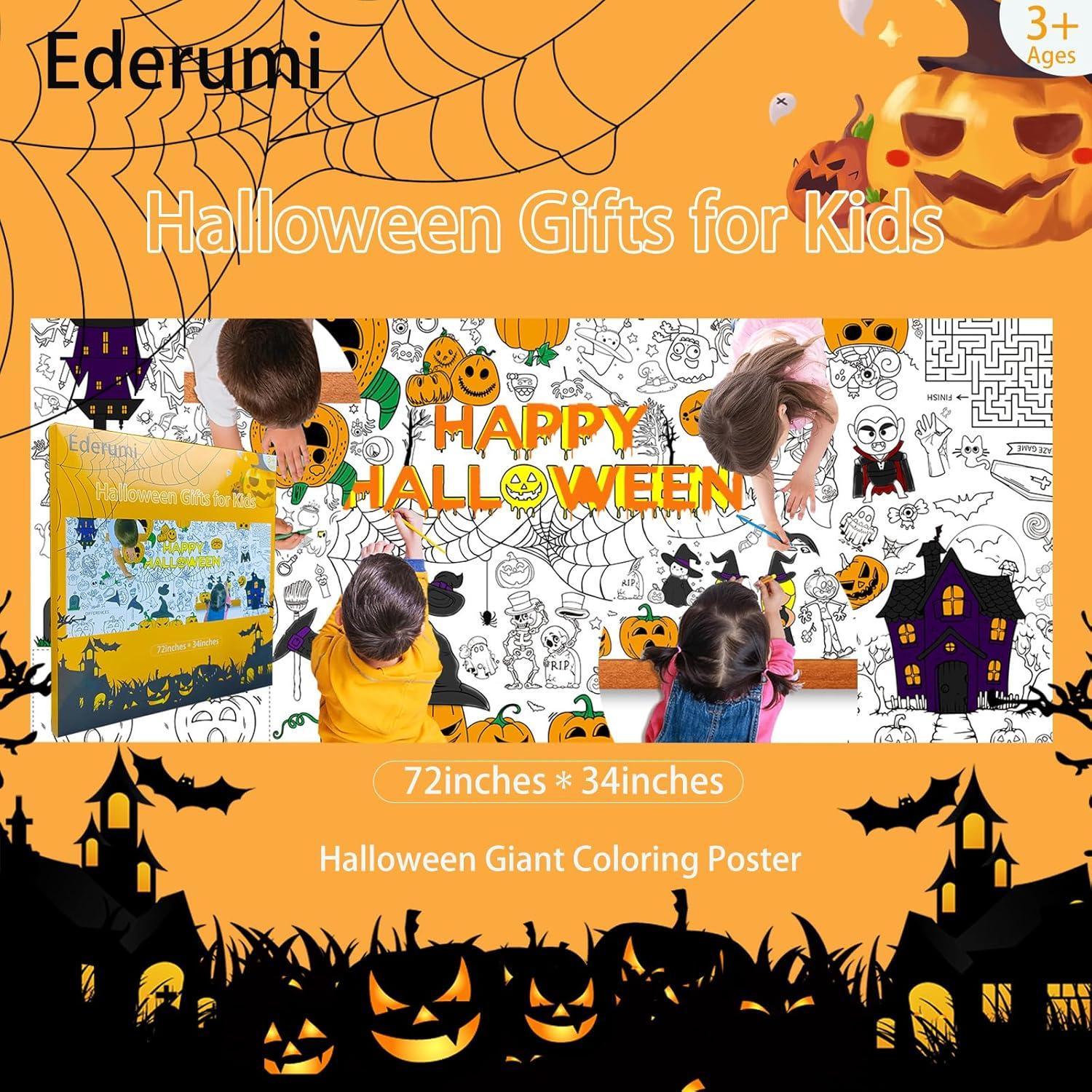 Mantel para Colorear Halloween Ederumi 182.88x86.36 cm