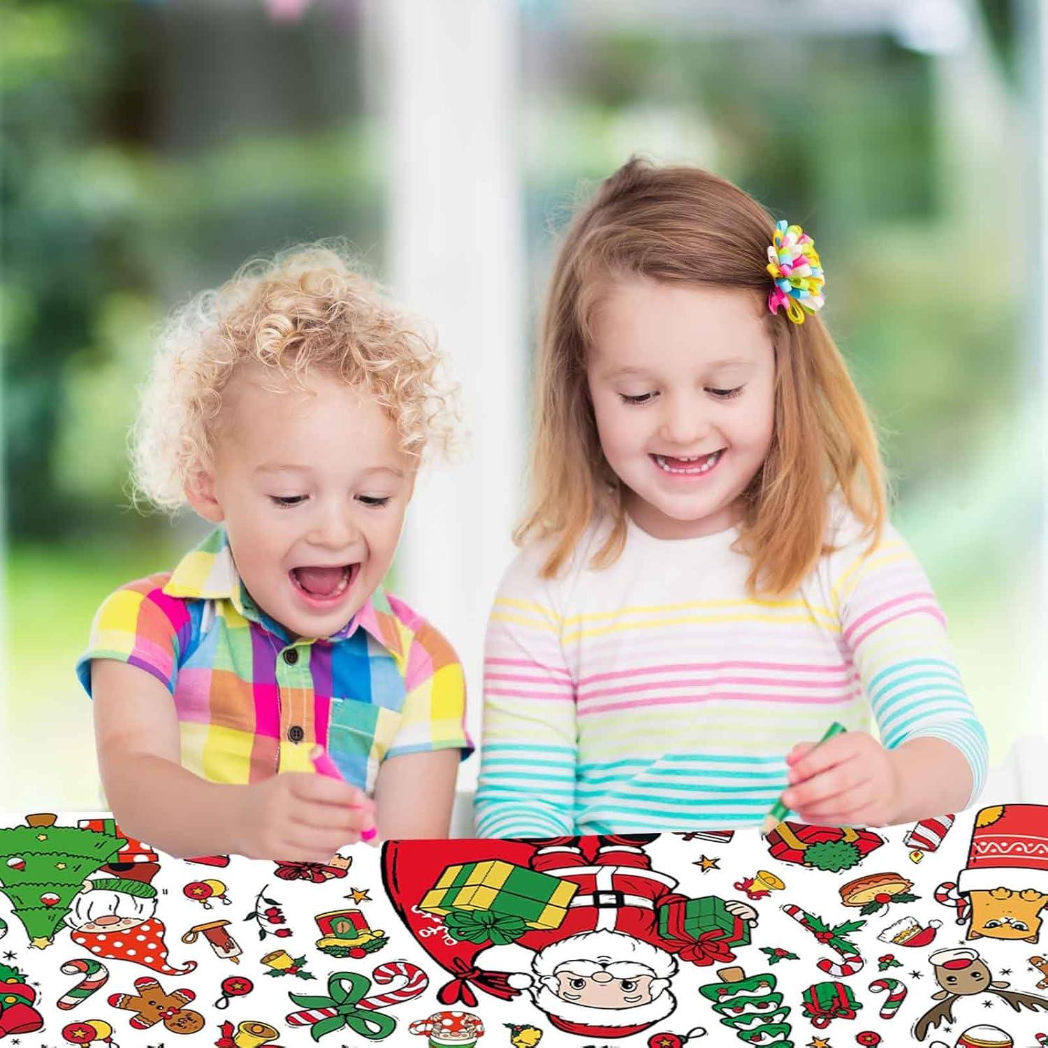 Cartel Gigante para Colorear Navidad PEUTIER 110x80cm con 12 Marcadores