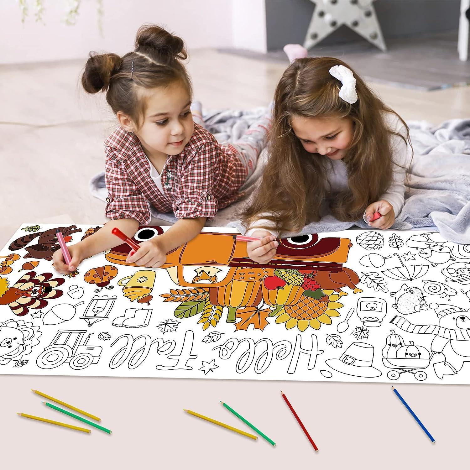 Póster Gigante para Colorear Haooryx Otoño 140x60 cm