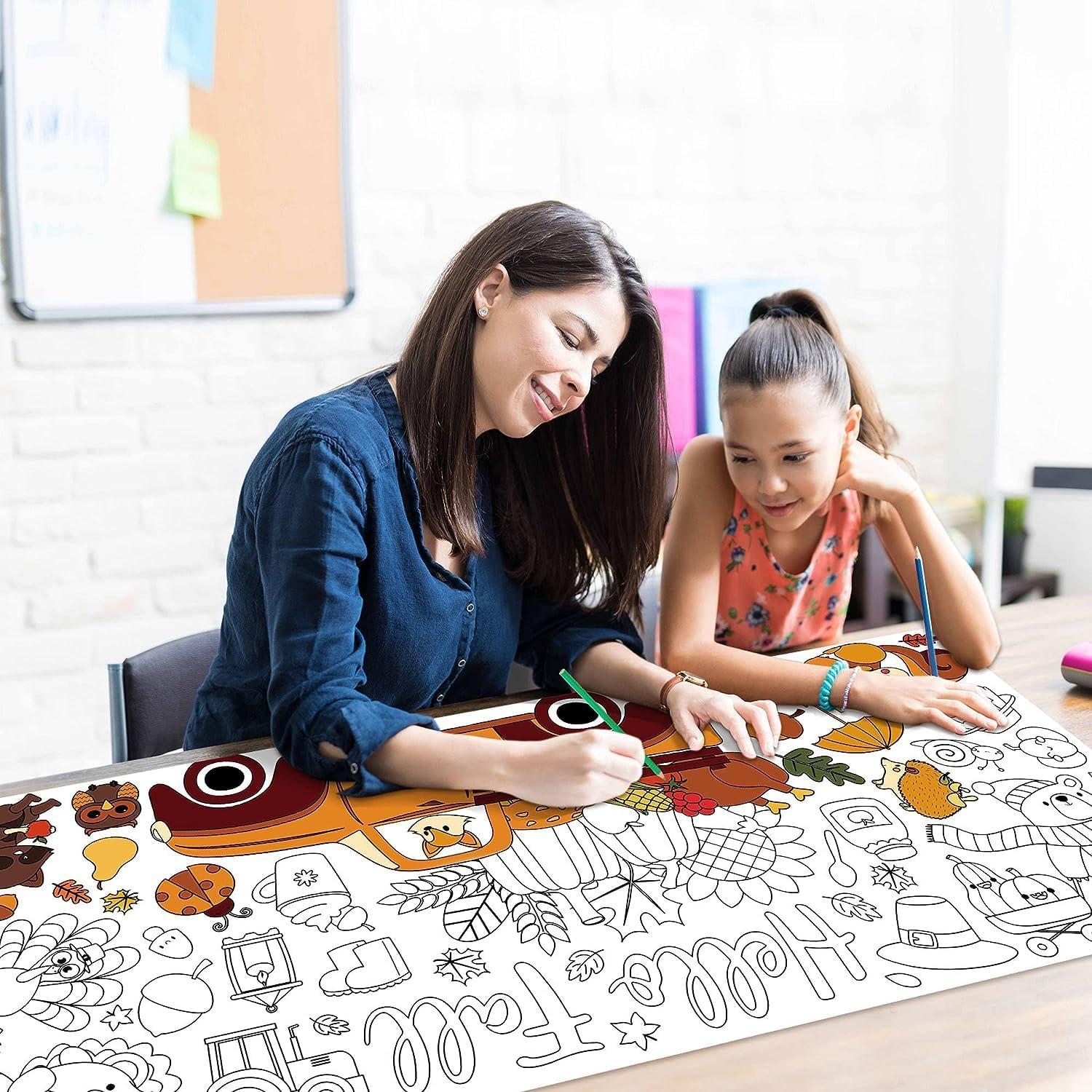 Póster Gigante para Colorear Haooryx Otoño 140x60 cm