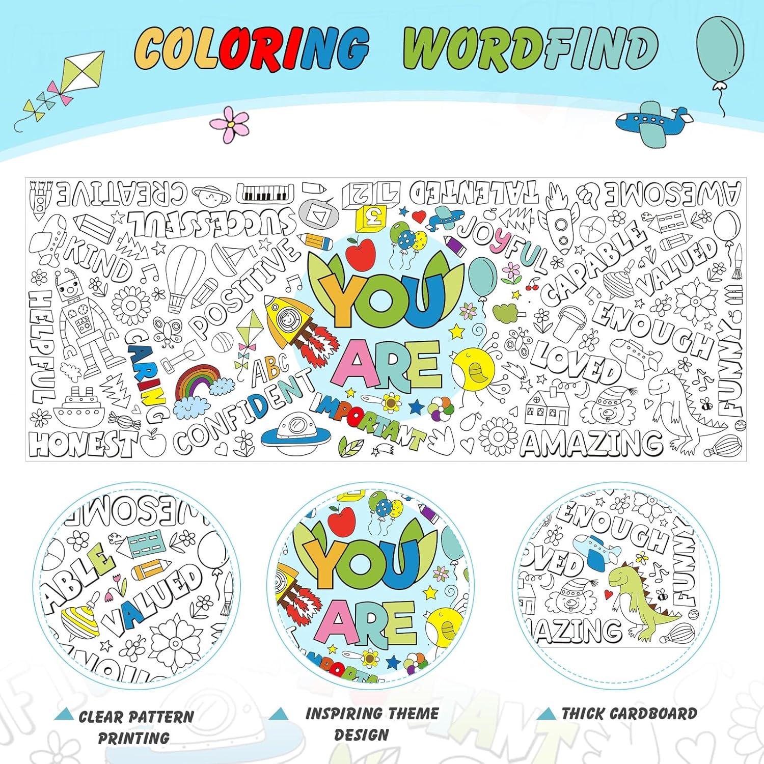 Póster Gigante para Colorear Affrolling 80 x 183 cm Positivo