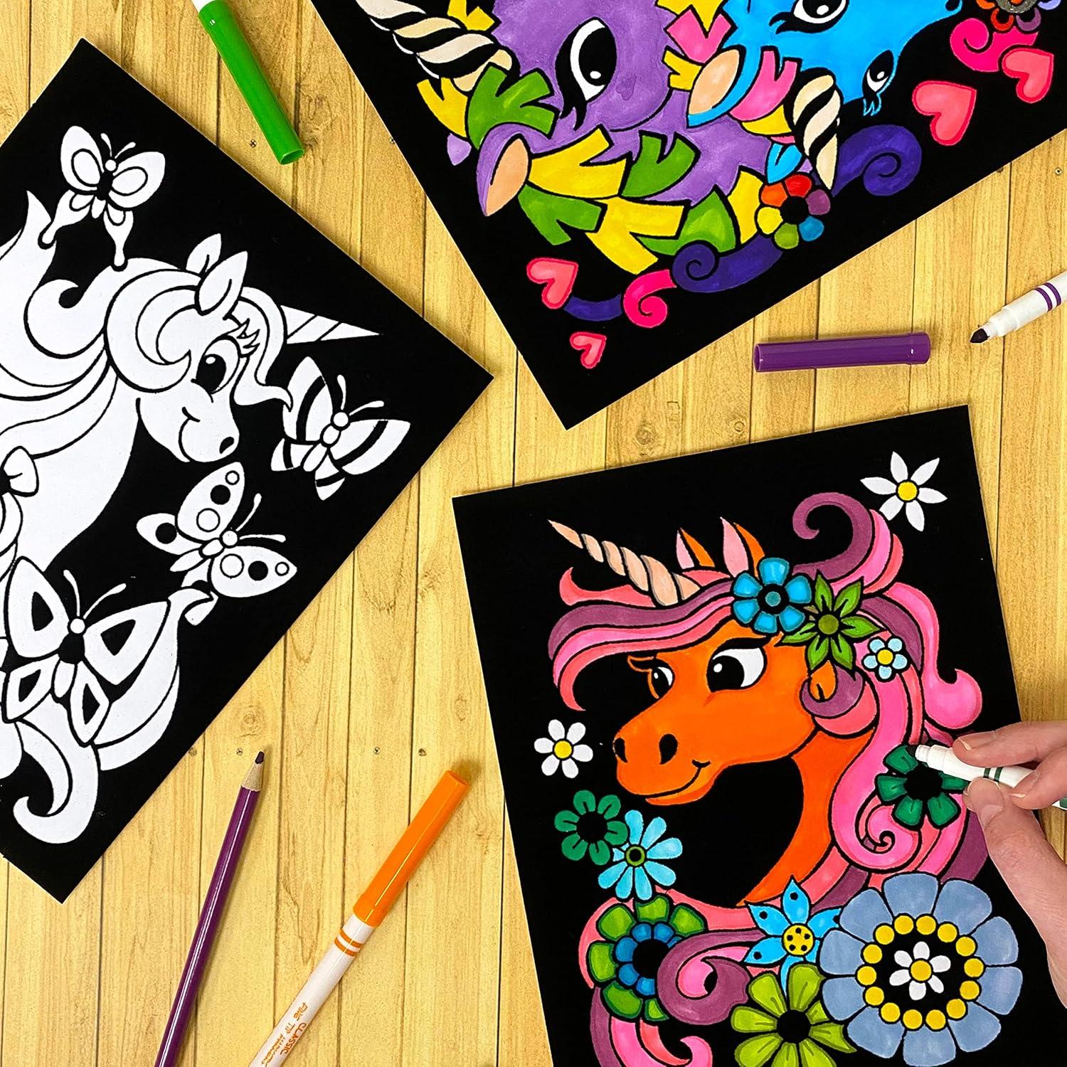 Pósters de Colorear Unicornio Stuff2Color - 6 Unidades