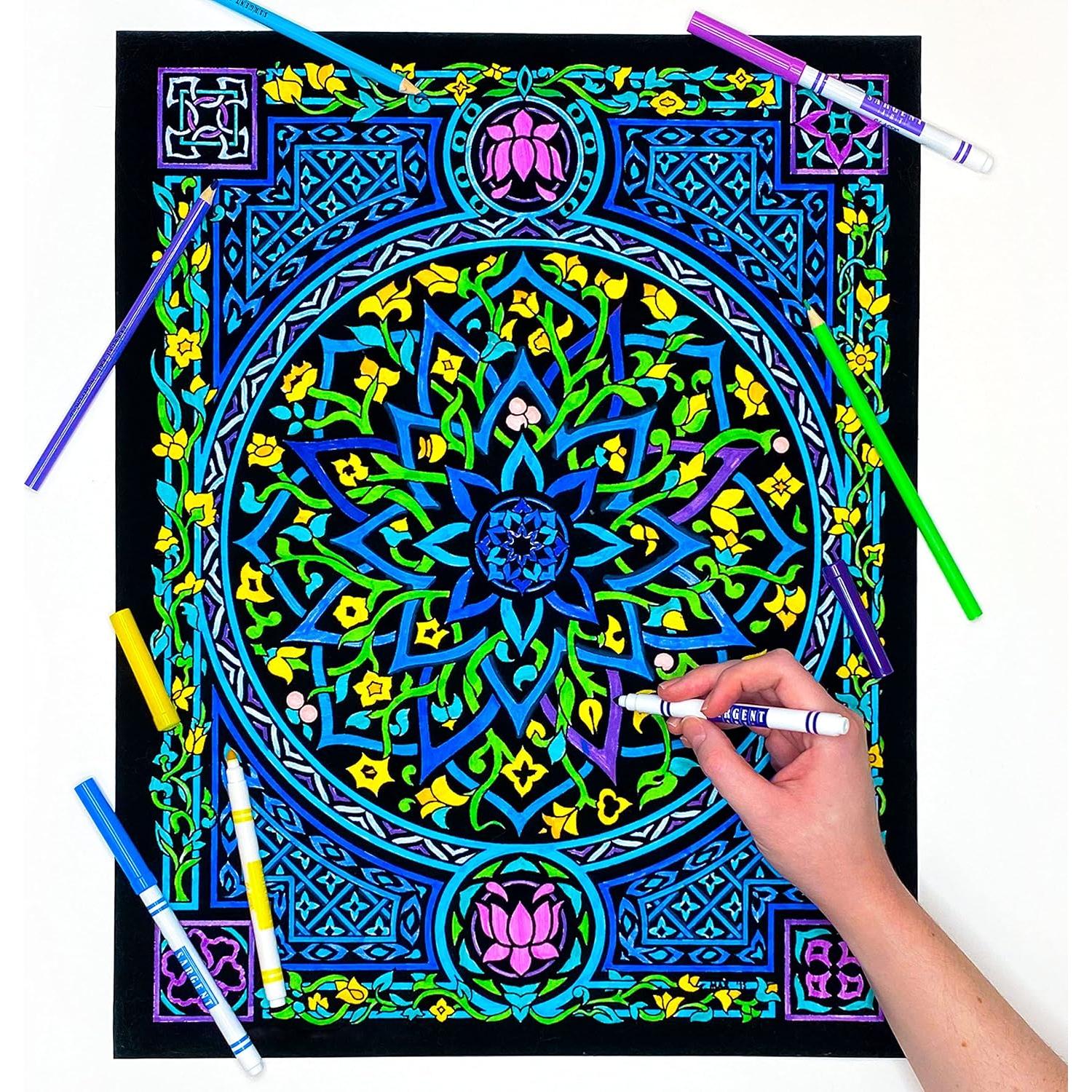 Póster de Colorear Terciopelo Negro Stuff2Color 40x51 cm