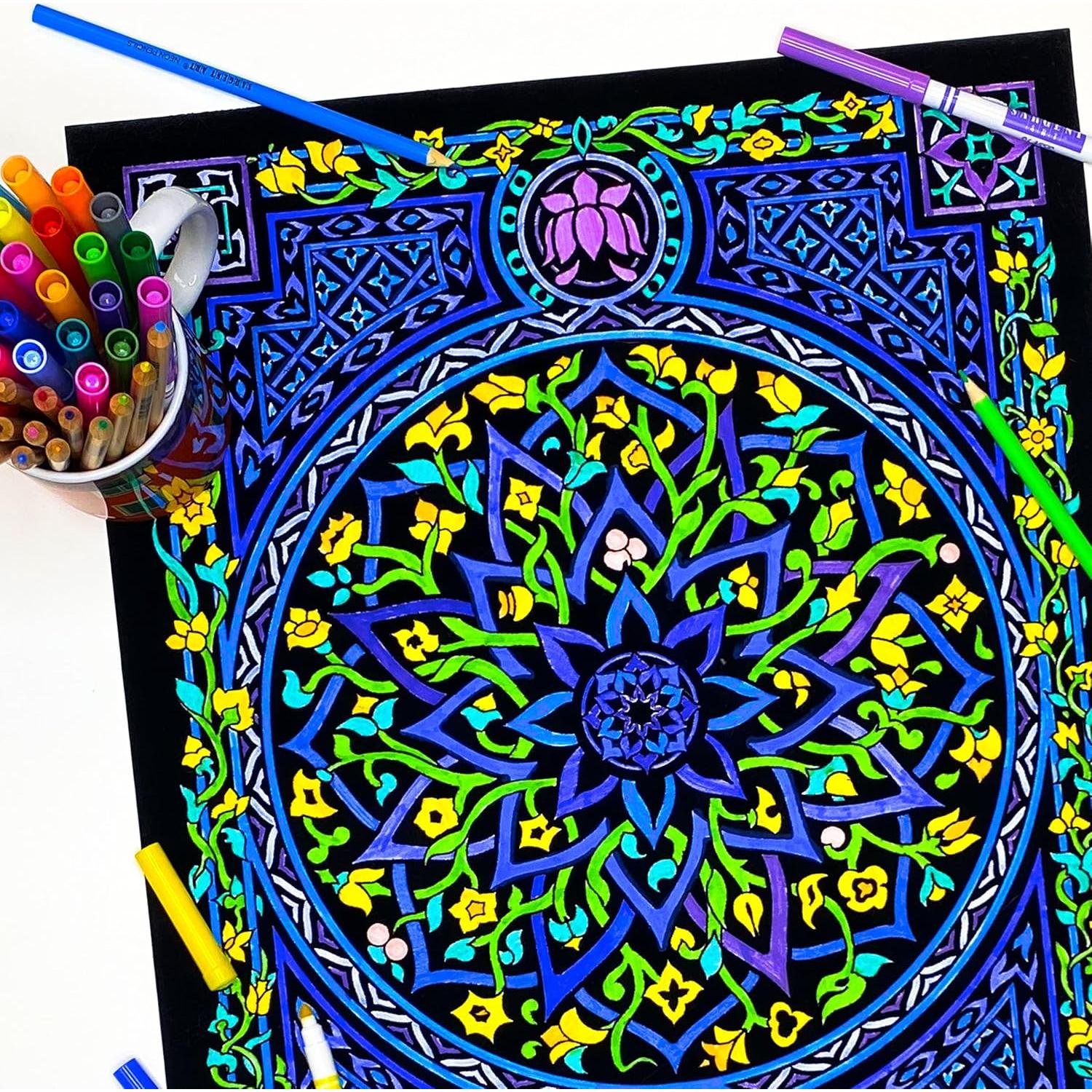 Póster de Colorear Terciopelo Negro Stuff2Color 40x51 cm