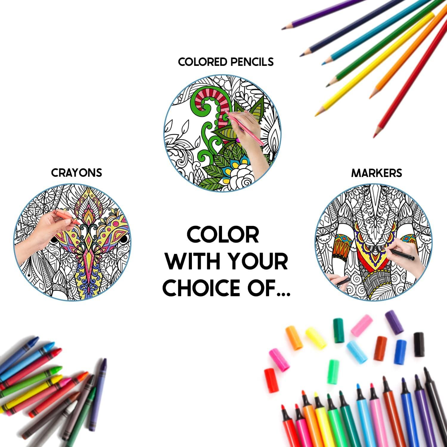 Póster para Colorear Elefante Dekali 132 x 89 cm Papel Grueso