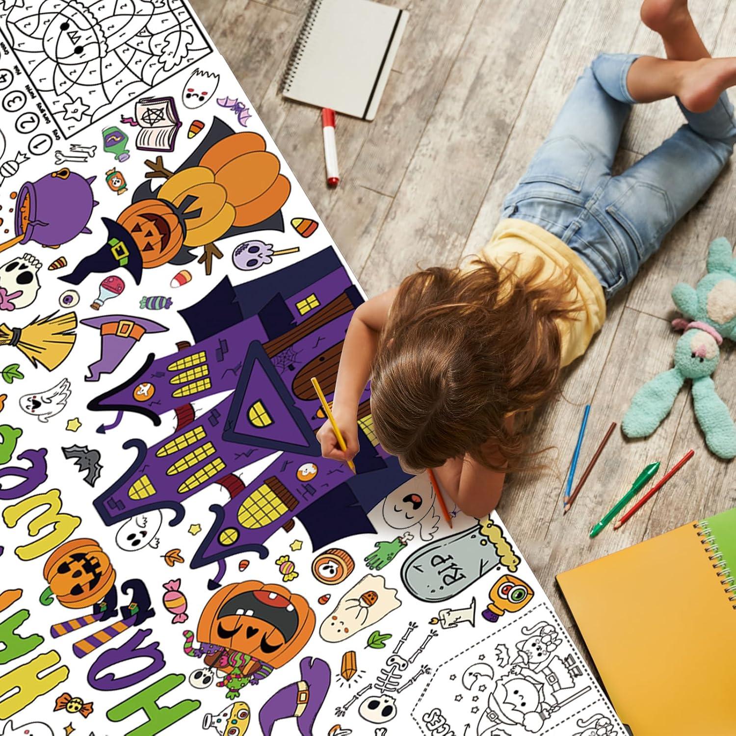 Póster Gigante para Colorear Halloween BCCSNNM 80 x 182 cm