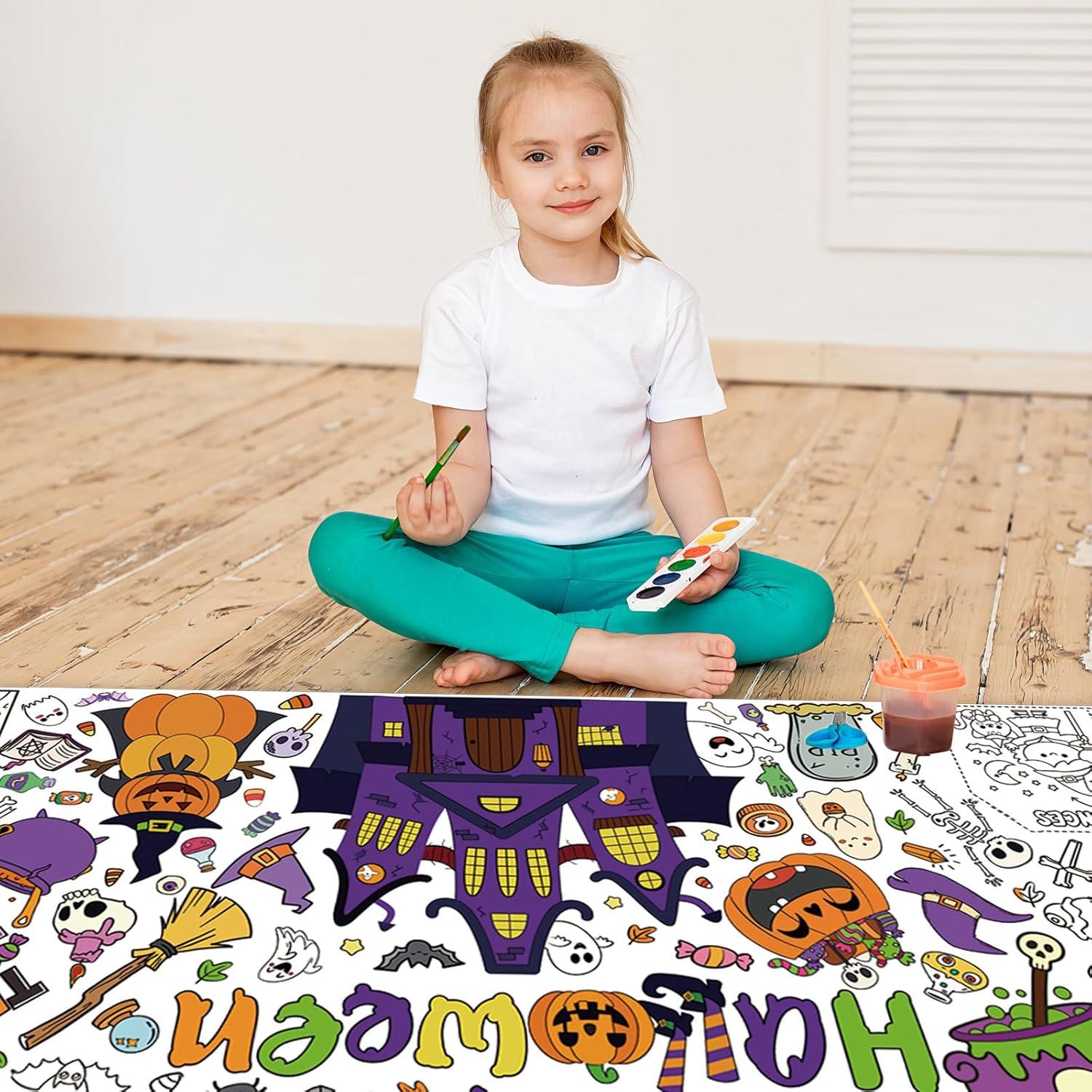 Póster Gigante para Colorear Halloween BCCSNNM 80 x 182 cm