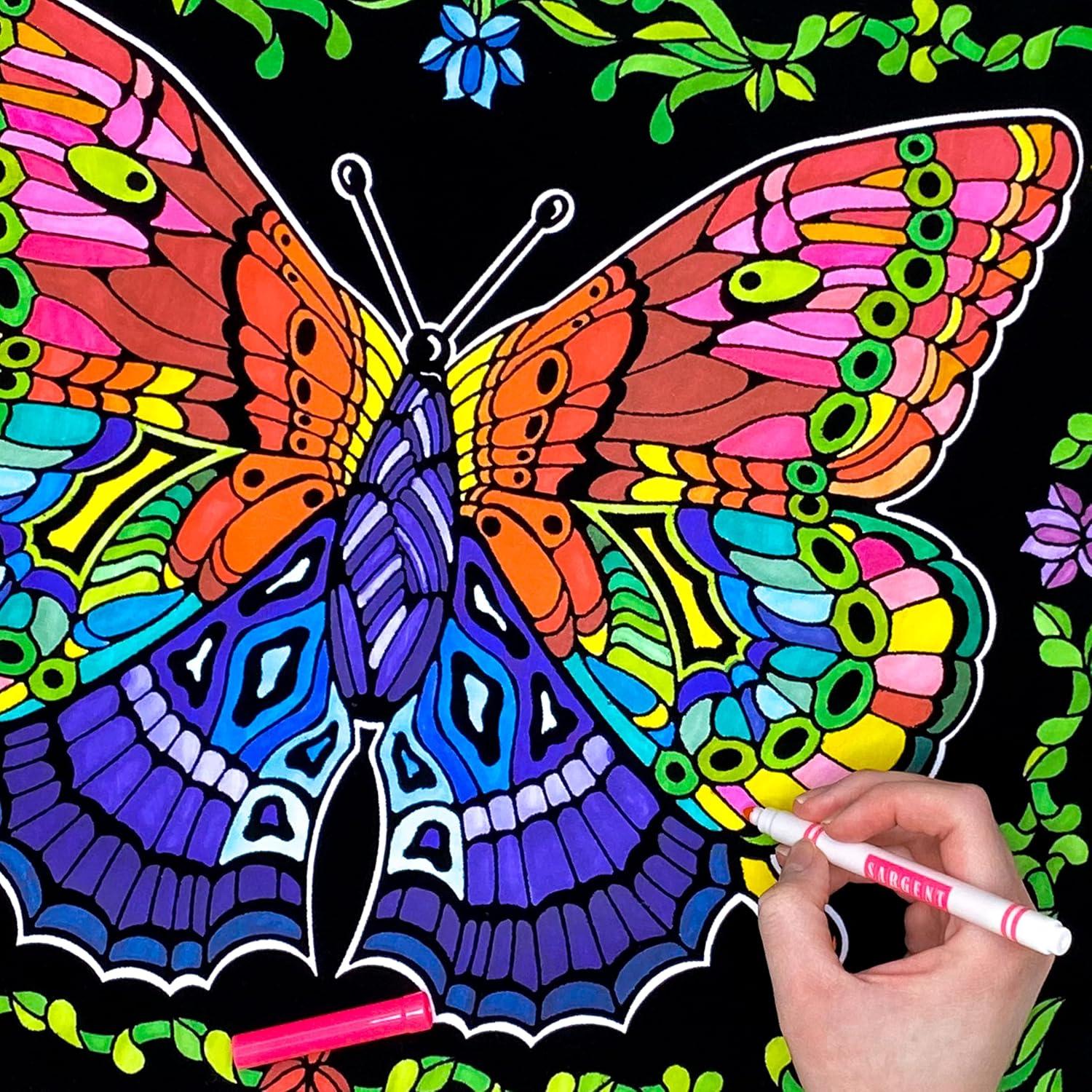 Póster de Colorear Difuso Stuff2Color Geo Butterfly 50.8x40.6cm