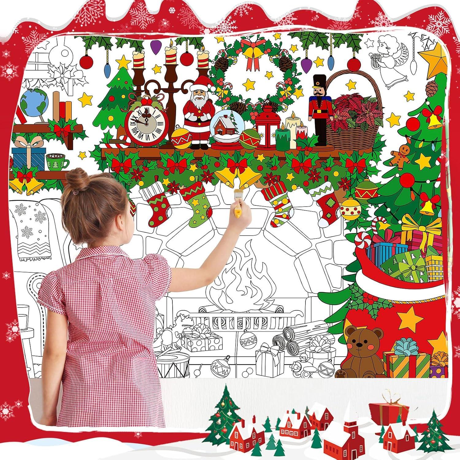 Set de 3 Hojas de Colorear Gigantes Navidad Pasimy 110x80 cm