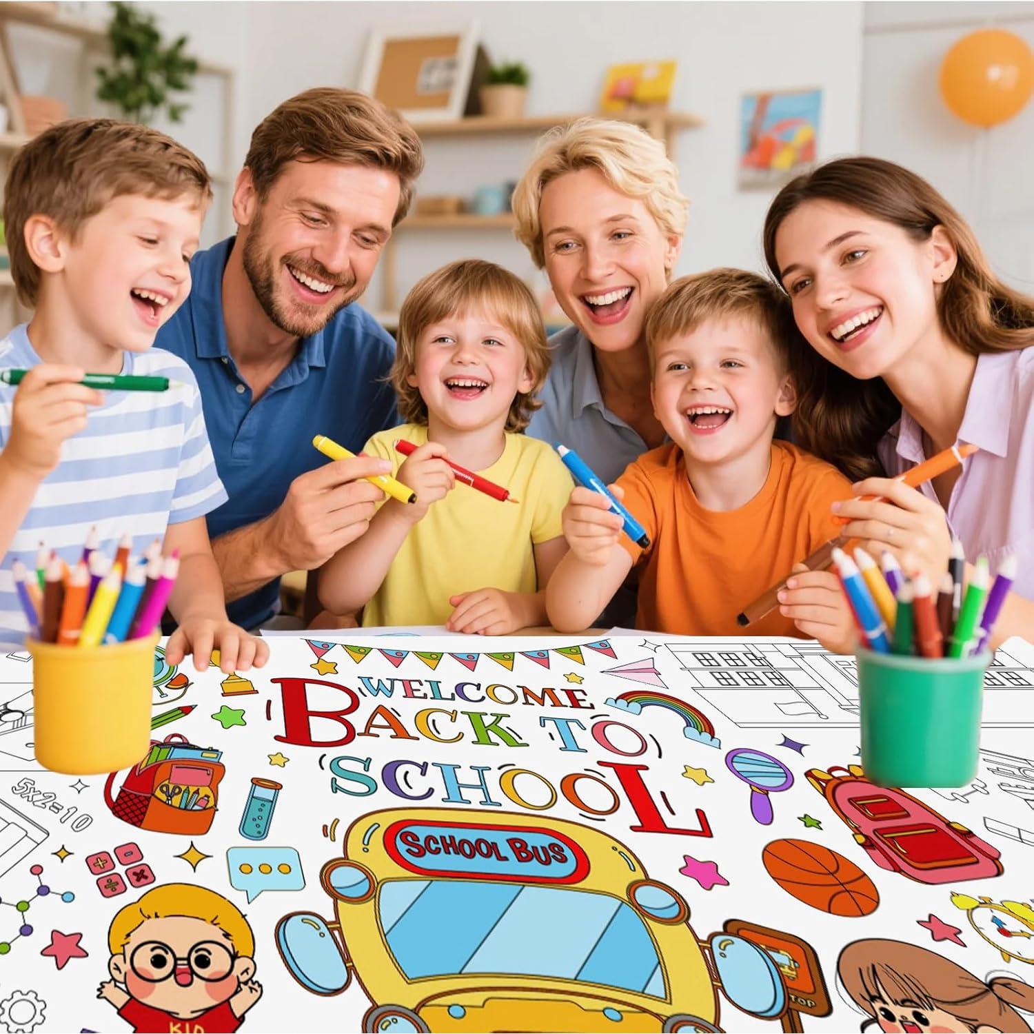 Póster Gigante para Colorear PHOGARY 183x76 cm Regreso a Clases