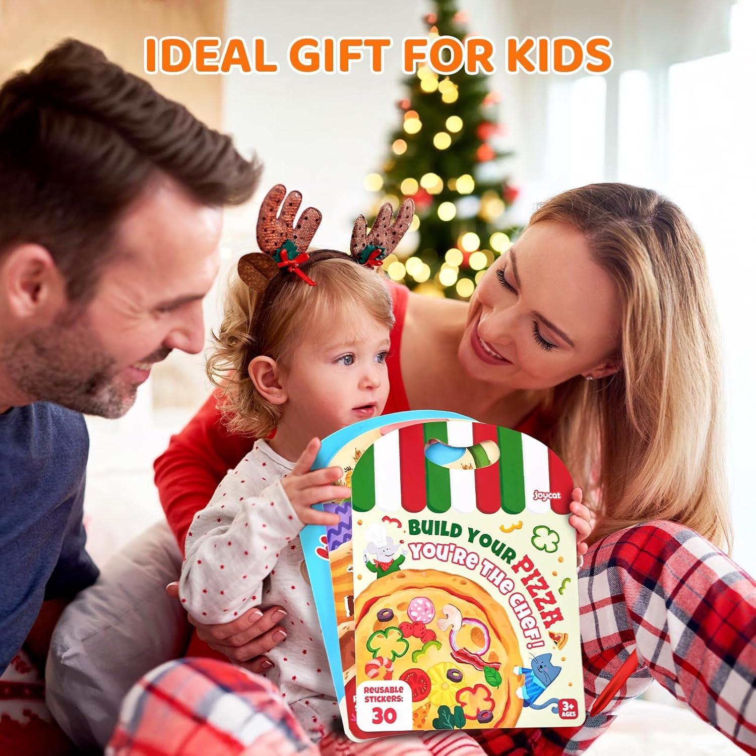 Conjunto de Libros de Pegatinas Reutilizables JoyCat - 3 Temas